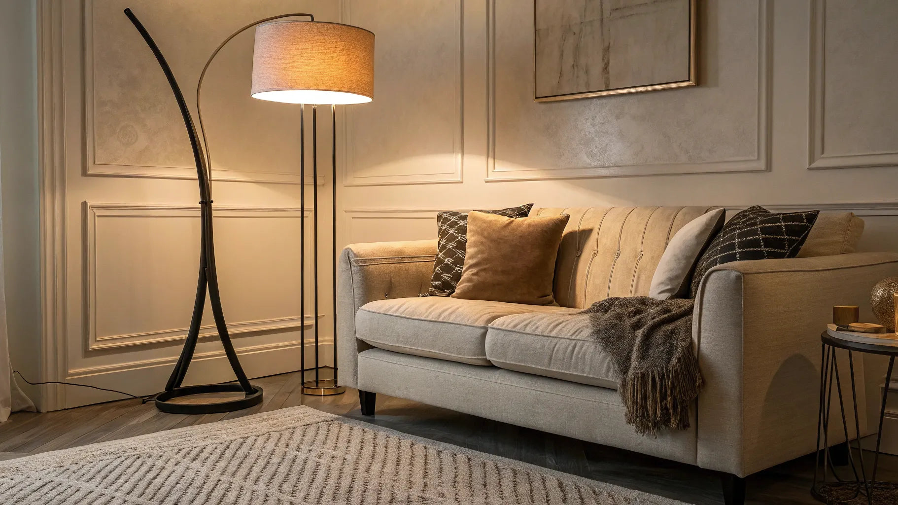 Stylish, affordable arc floor lamp.