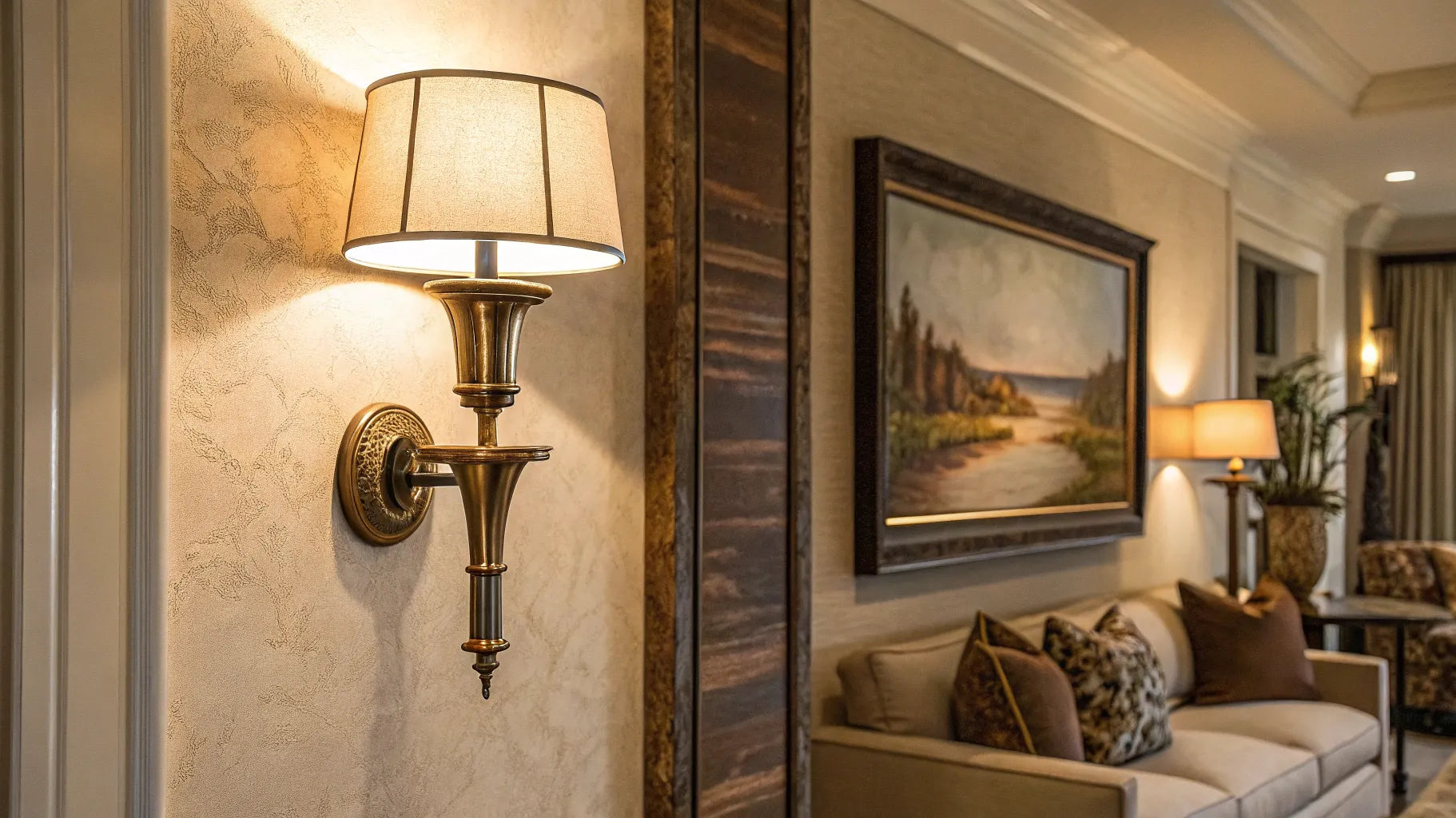 Elegant wall sconce.