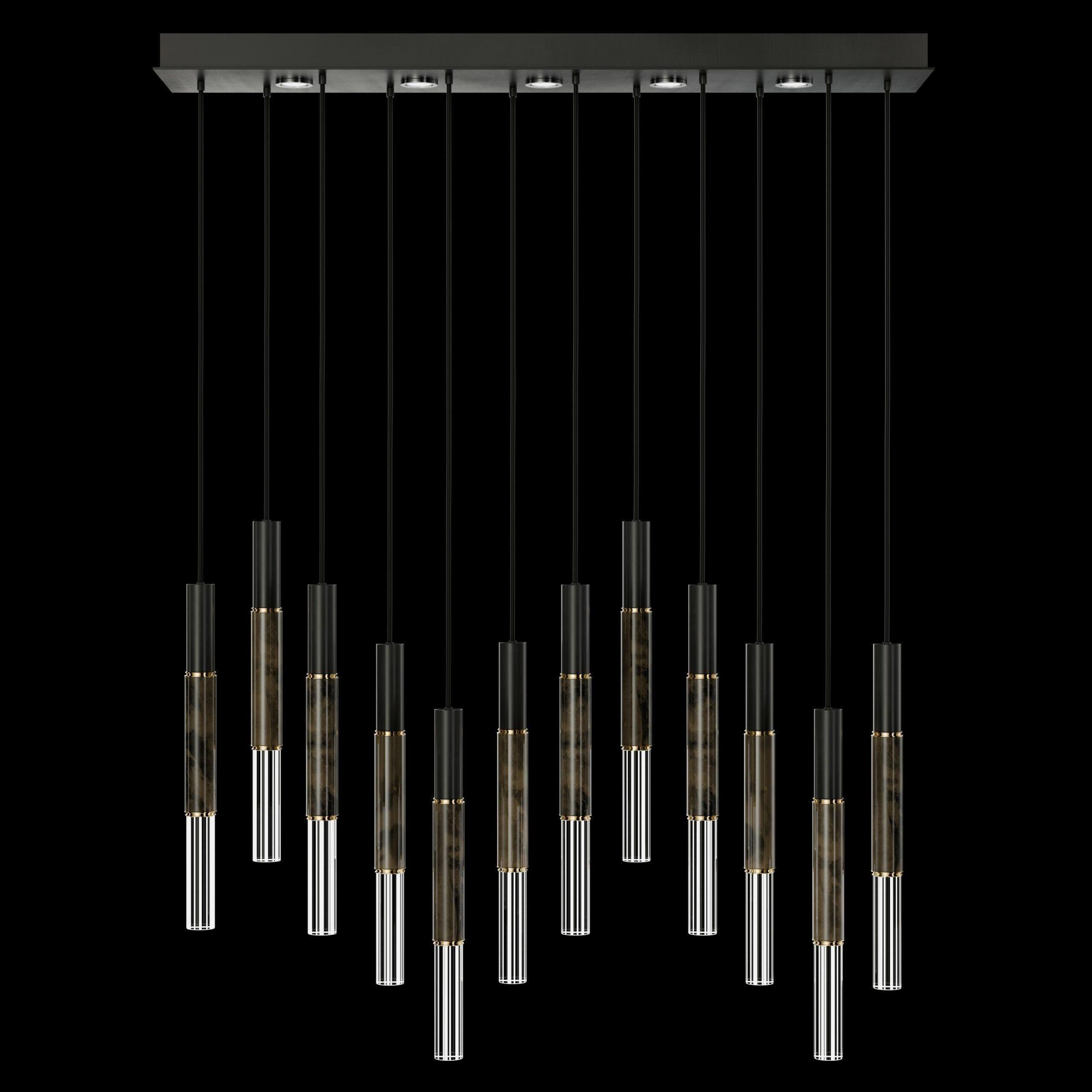 Fine Art Handcrafted Lighting - Antonia LED Linear Pendant - 100019-110 - Canada Light Shop