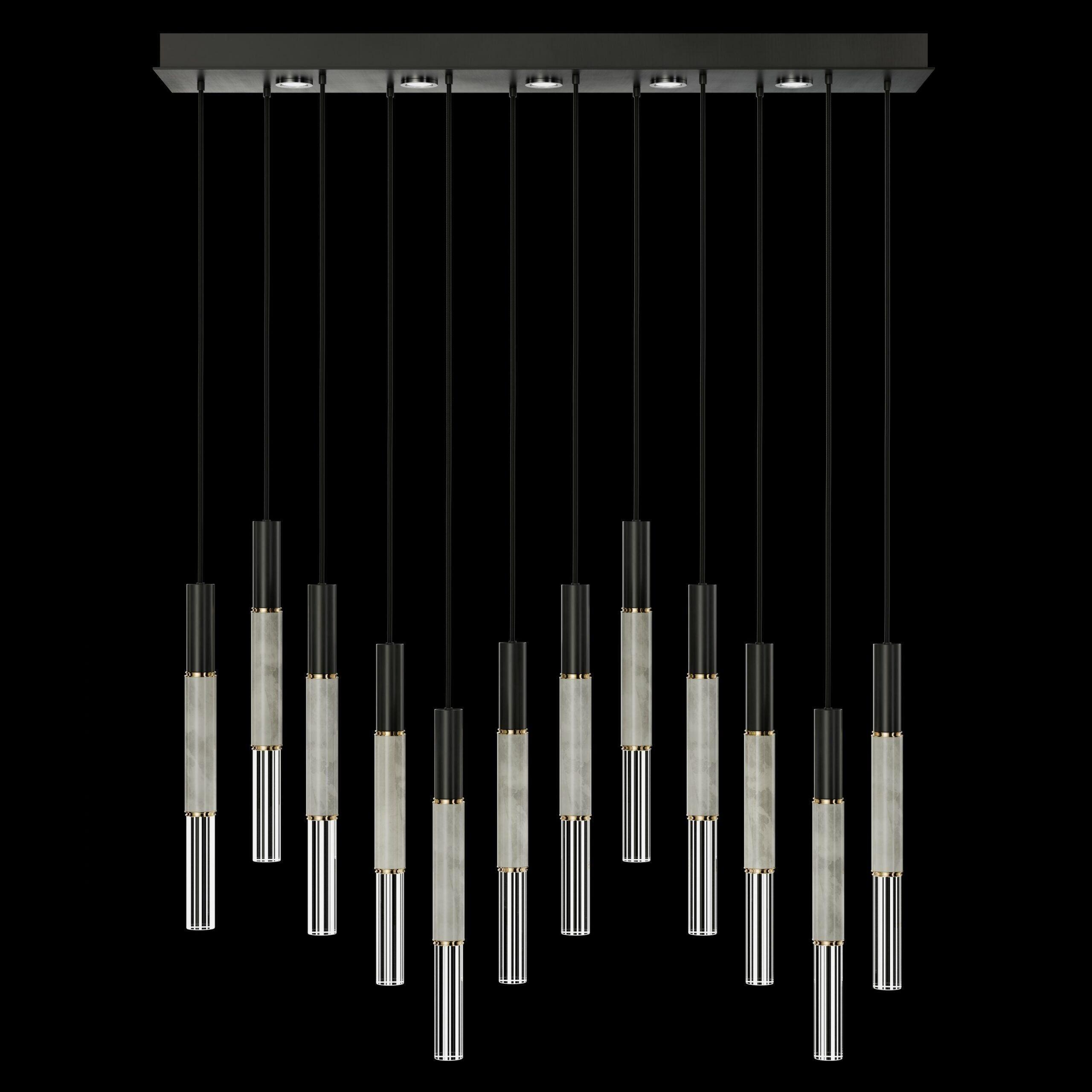 Fine Art Handcrafted Lighting - Antonia LED Linear Pendant - 100019-110 - Canada Light Shop