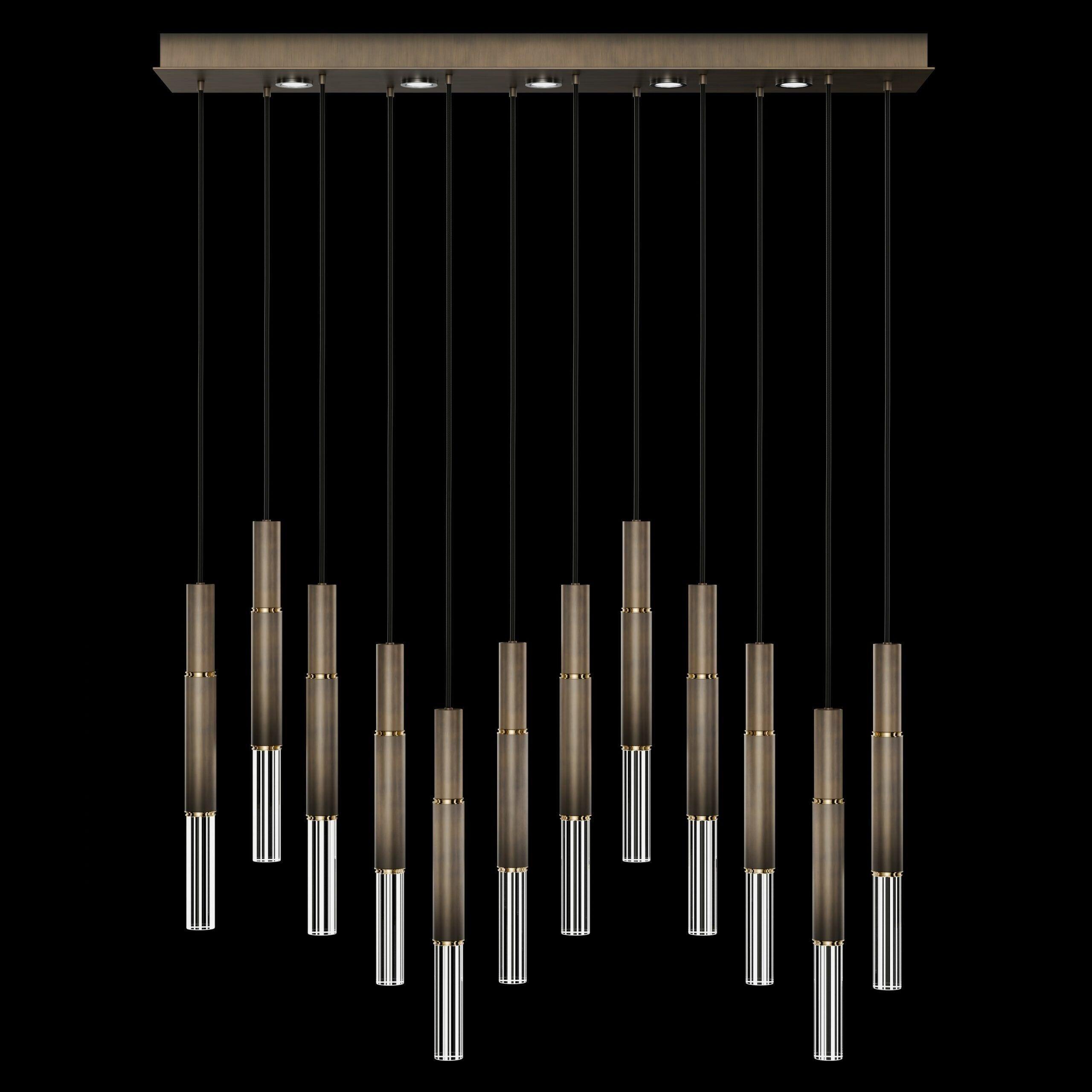 Fine Art Handcrafted Lighting - Antonia LED Linear Pendant - 100019-110 - Canada Light Shop