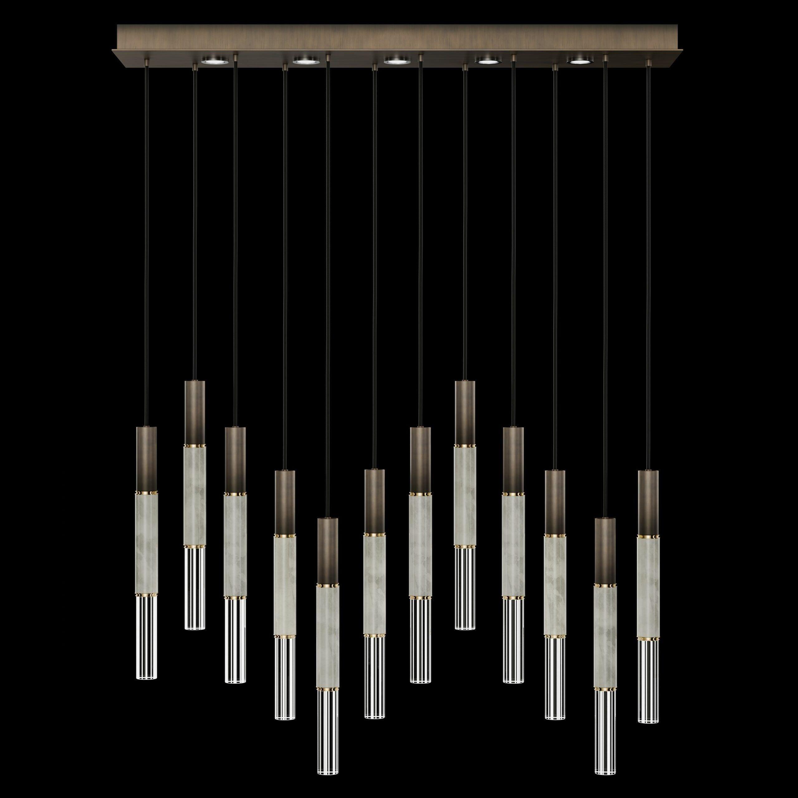 Fine Art Handcrafted Lighting - Antonia LED Linear Pendant - 100019-110 - Canada Light Shop