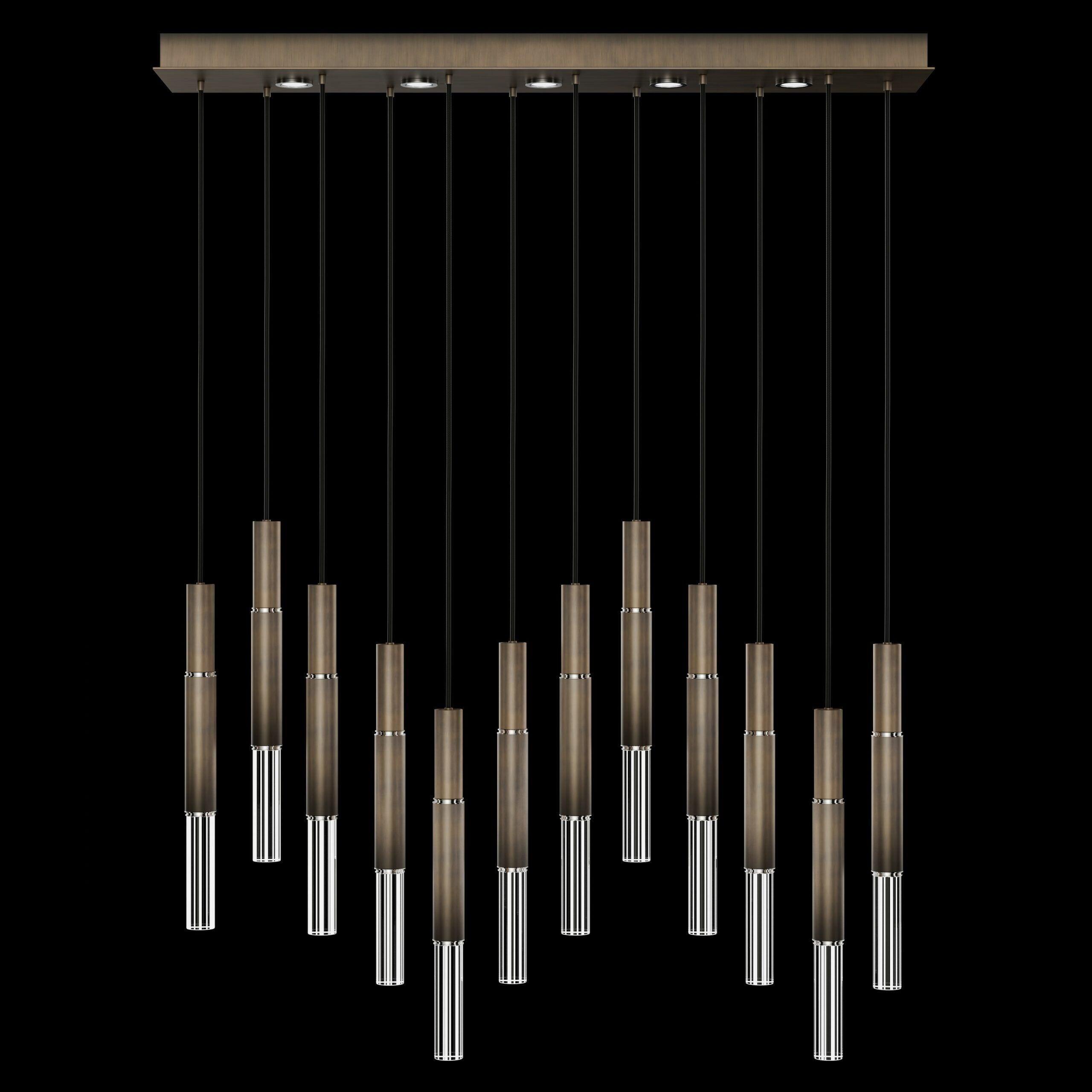 Fine Art Handcrafted Lighting - Antonia LED Linear Pendant - 100019-110 - Canada Light Shop