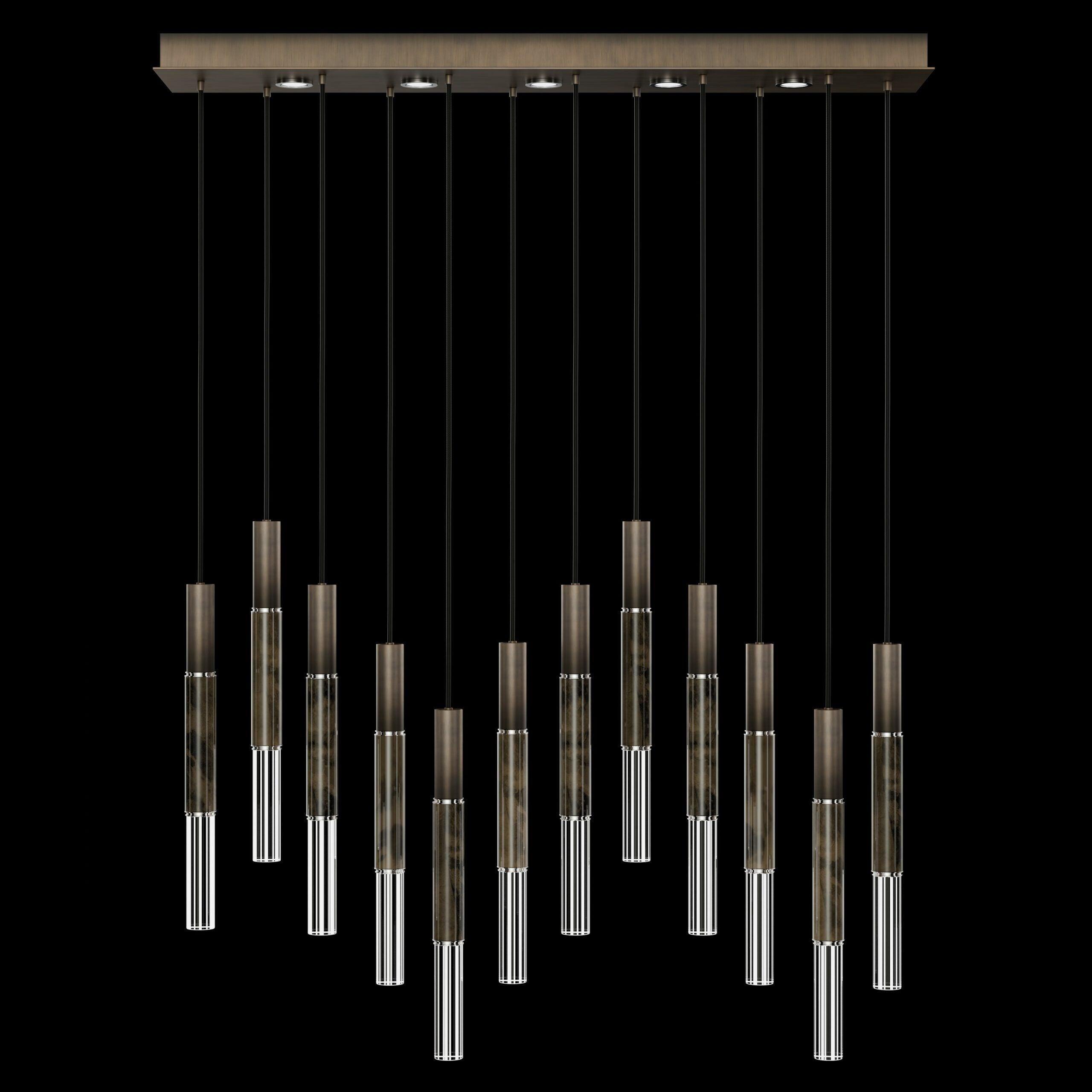 Fine Art Handcrafted Lighting - Antonia LED Linear Pendant - 100019-110 - Canada Light Shop