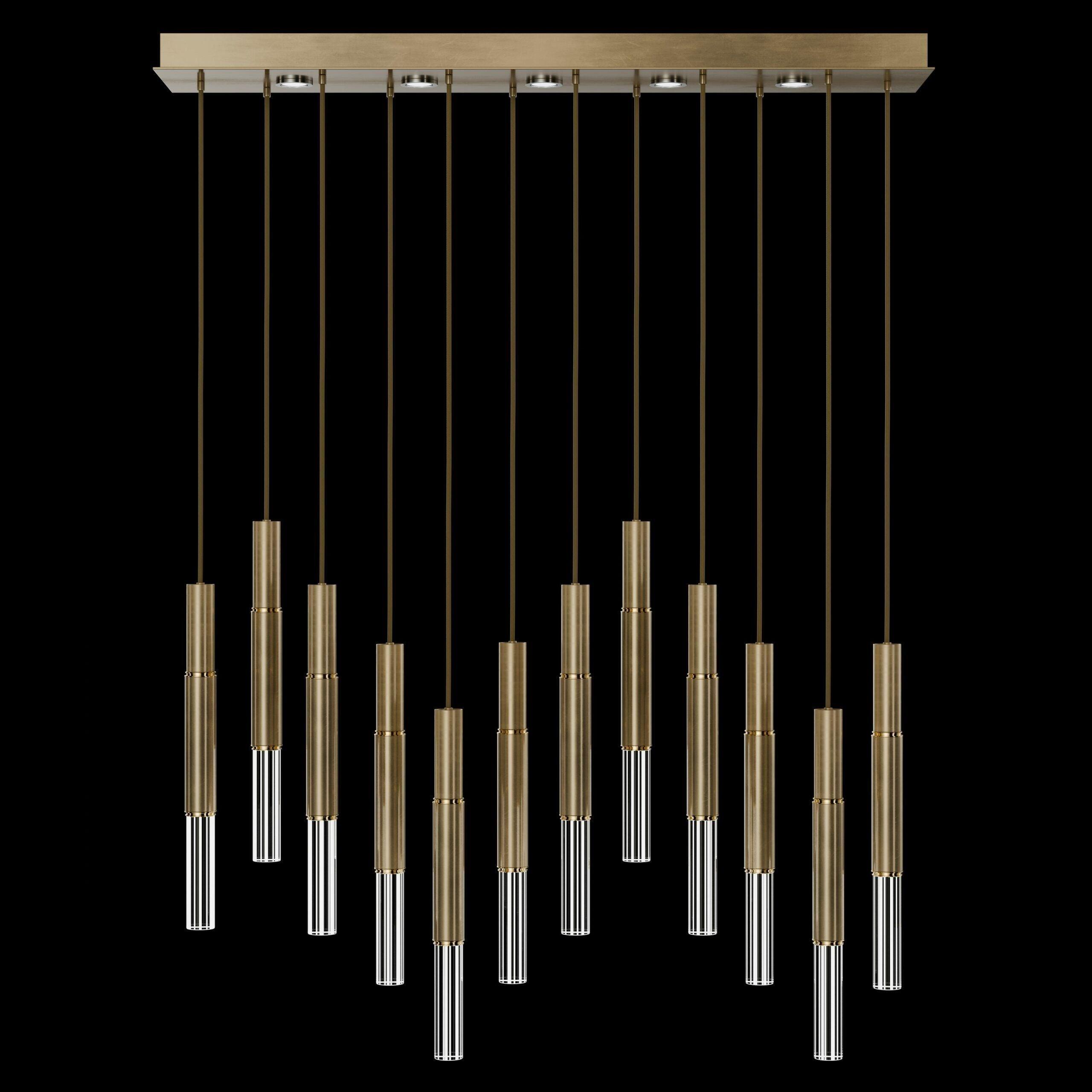 Fine Art Handcrafted Lighting - Antonia LED Linear Pendant - 100019-110 - Canada Light Shop