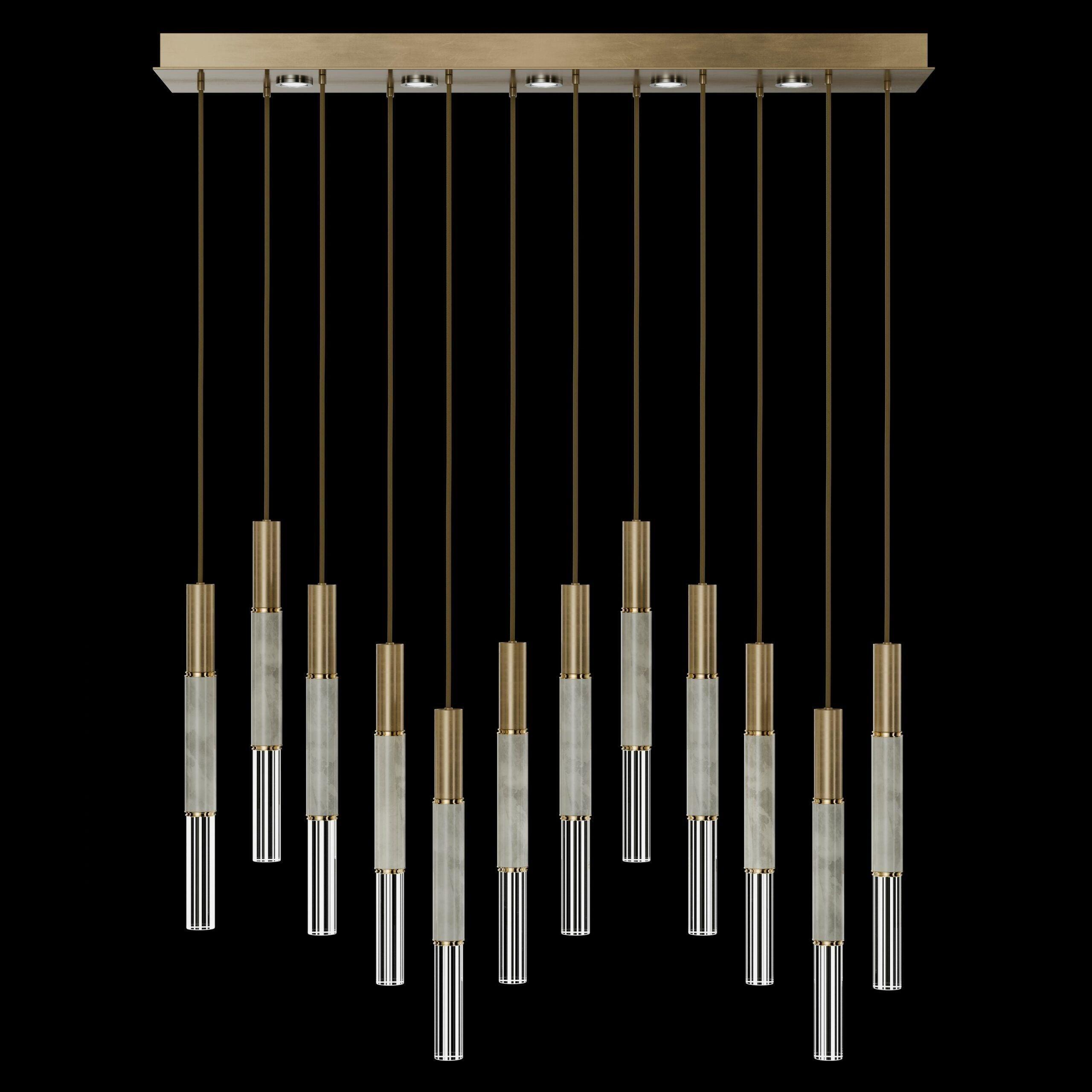 Fine Art Handcrafted Lighting - Antonia LED Linear Pendant - 100019-110 - Canada Light Shop