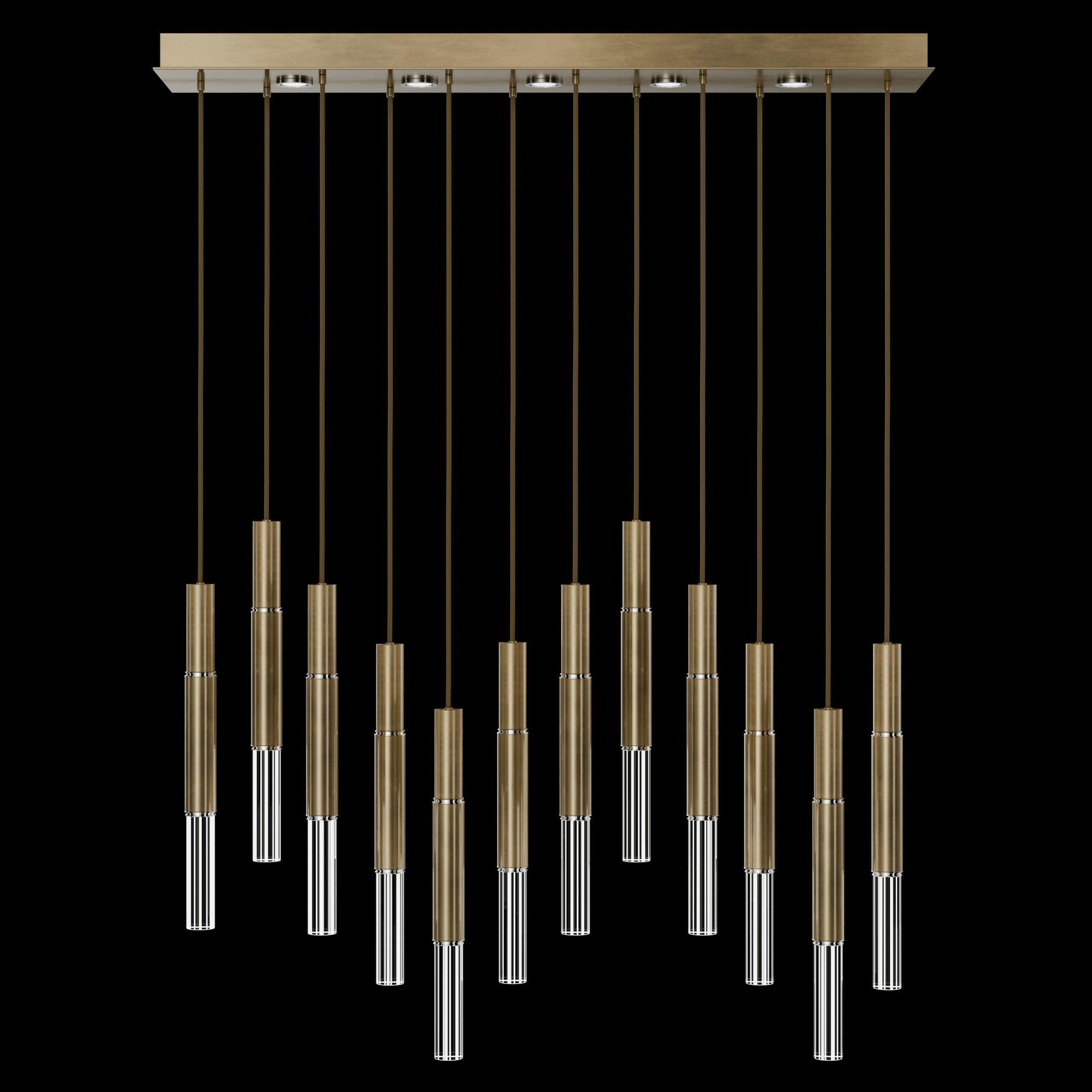 Fine Art Handcrafted Lighting - Antonia LED Linear Pendant - 100019-110 - Canada Light Shop