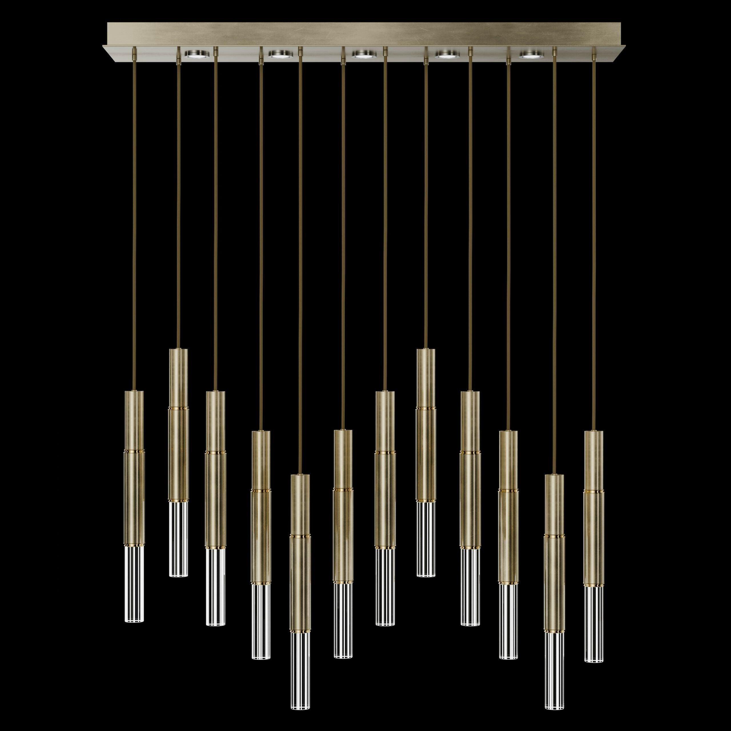 Fine Art Handcrafted Lighting - Antonia LED Linear Pendant - 100019-110 - Canada Light Shop