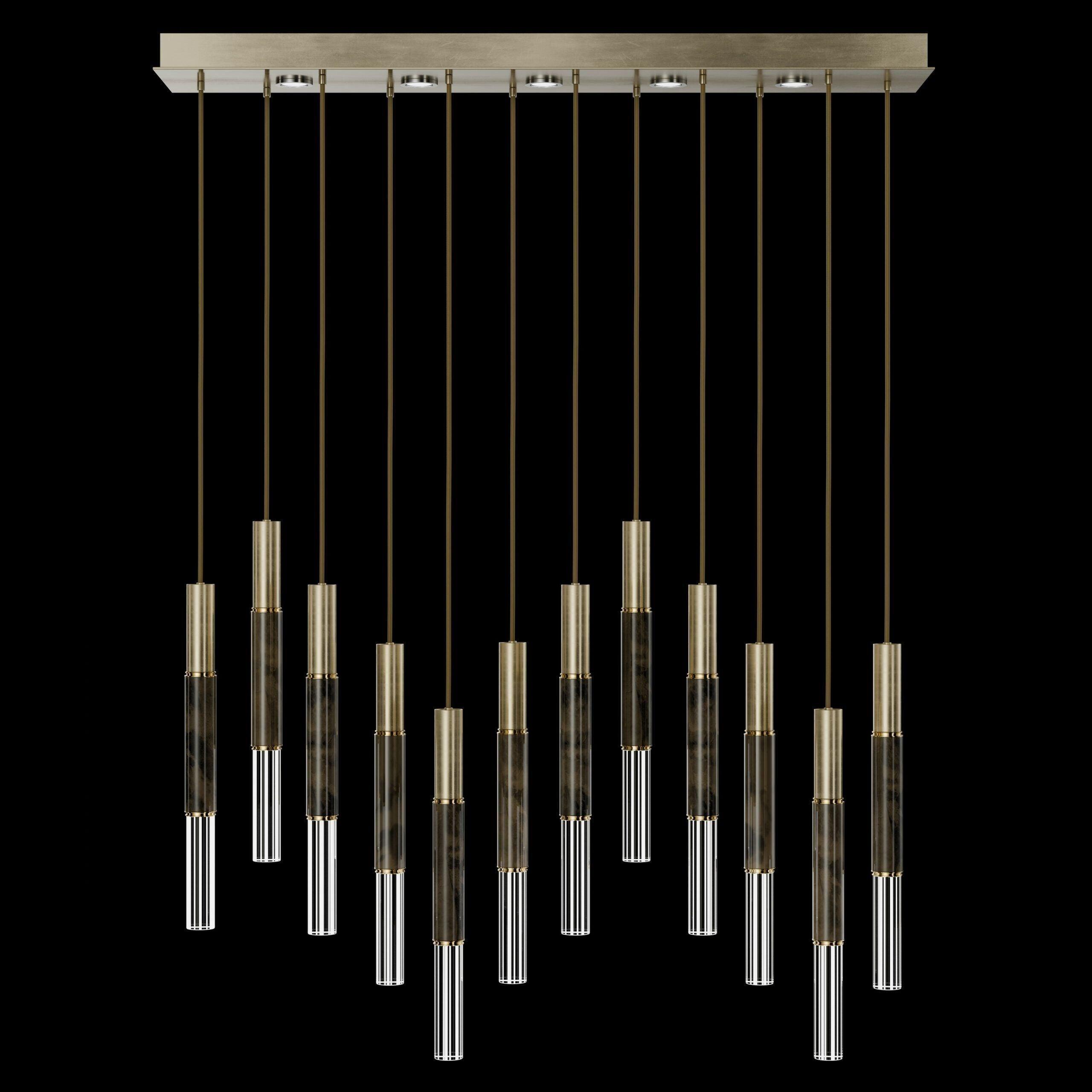 Fine Art Handcrafted Lighting - Antonia LED Linear Pendant - 100019-110 - Canada Light Shop