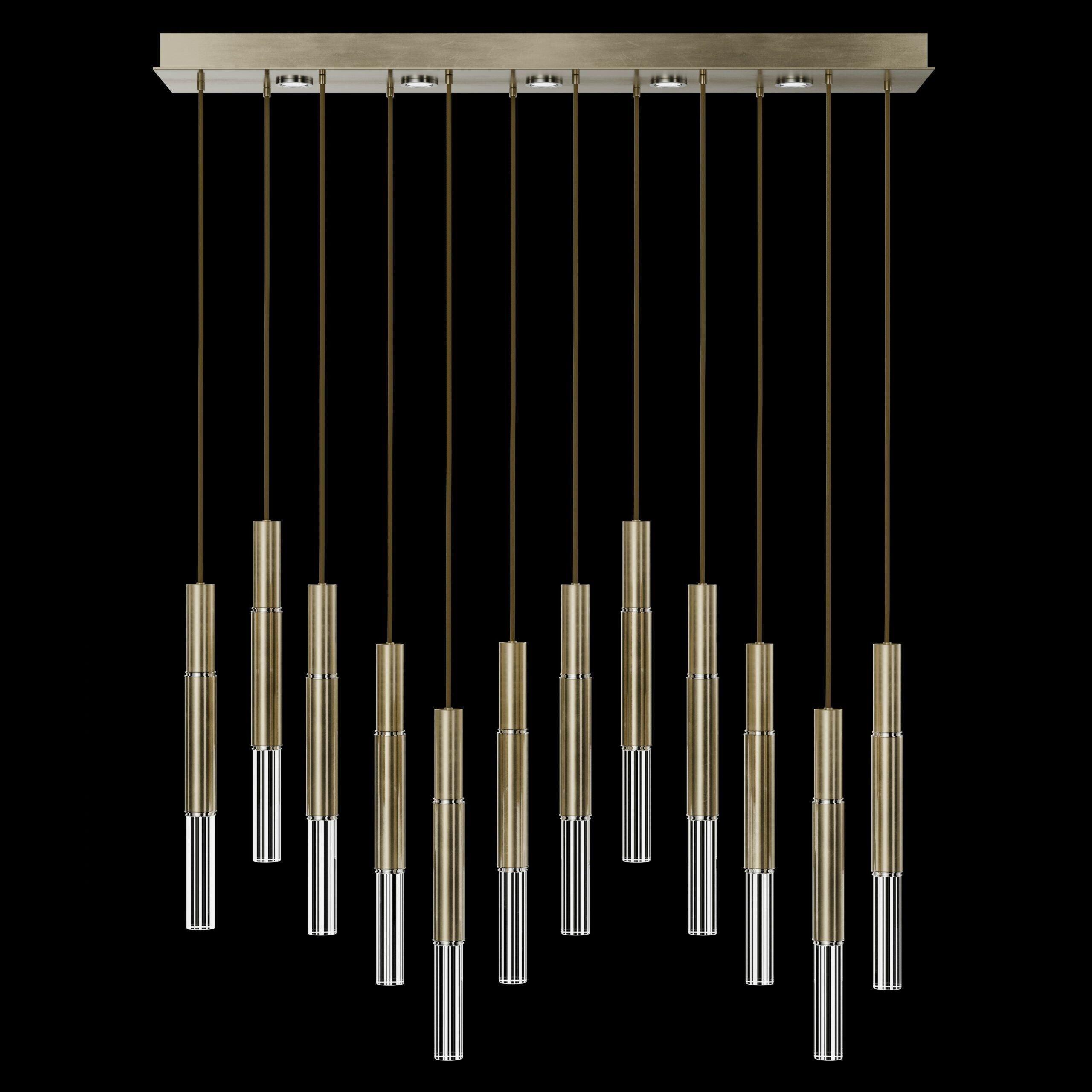 Fine Art Handcrafted Lighting - Antonia LED Linear Pendant - 100019-110 - Canada Light Shop