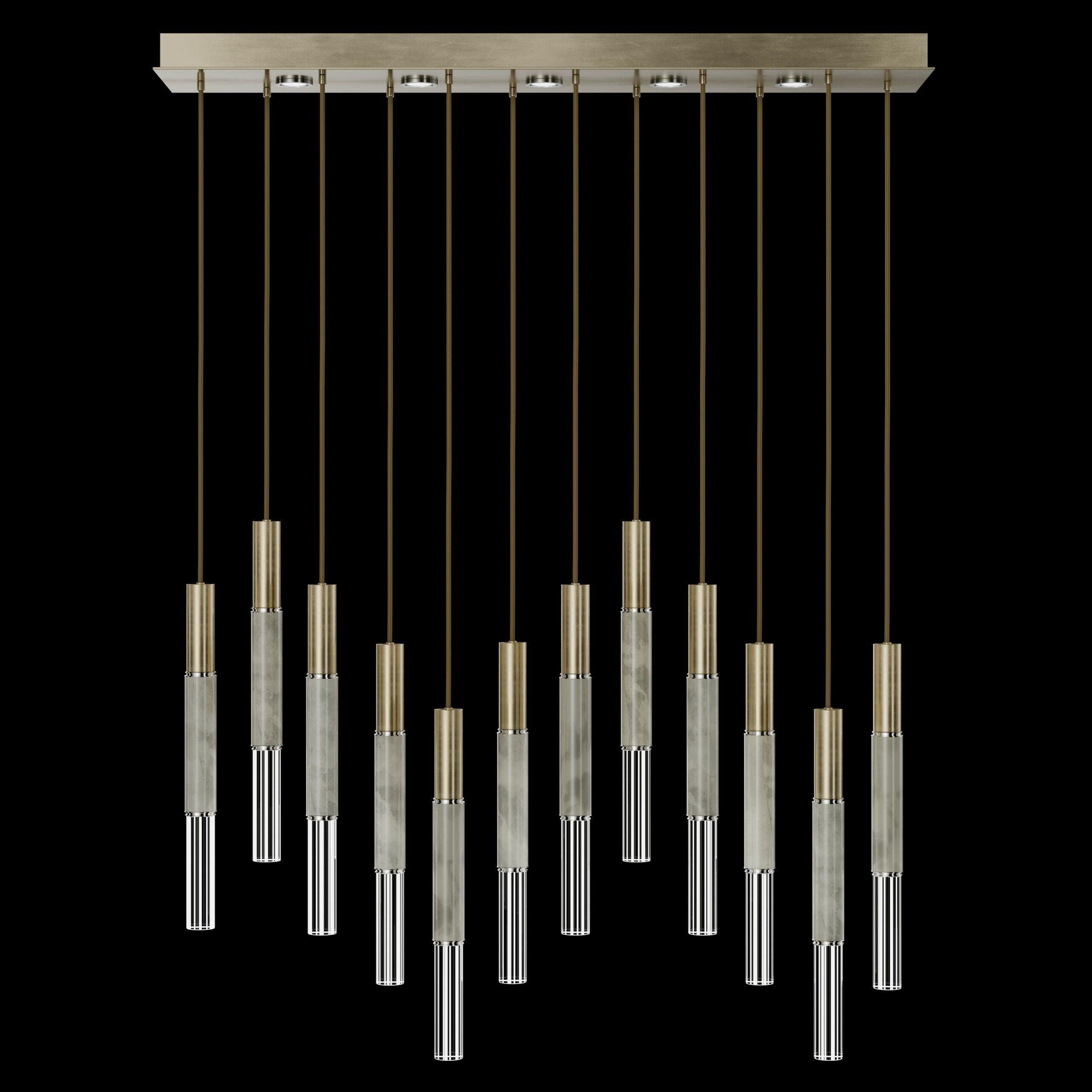 Fine Art Handcrafted Lighting - Antonia LED Linear Pendant - 100019-110 - Canada Light Shop