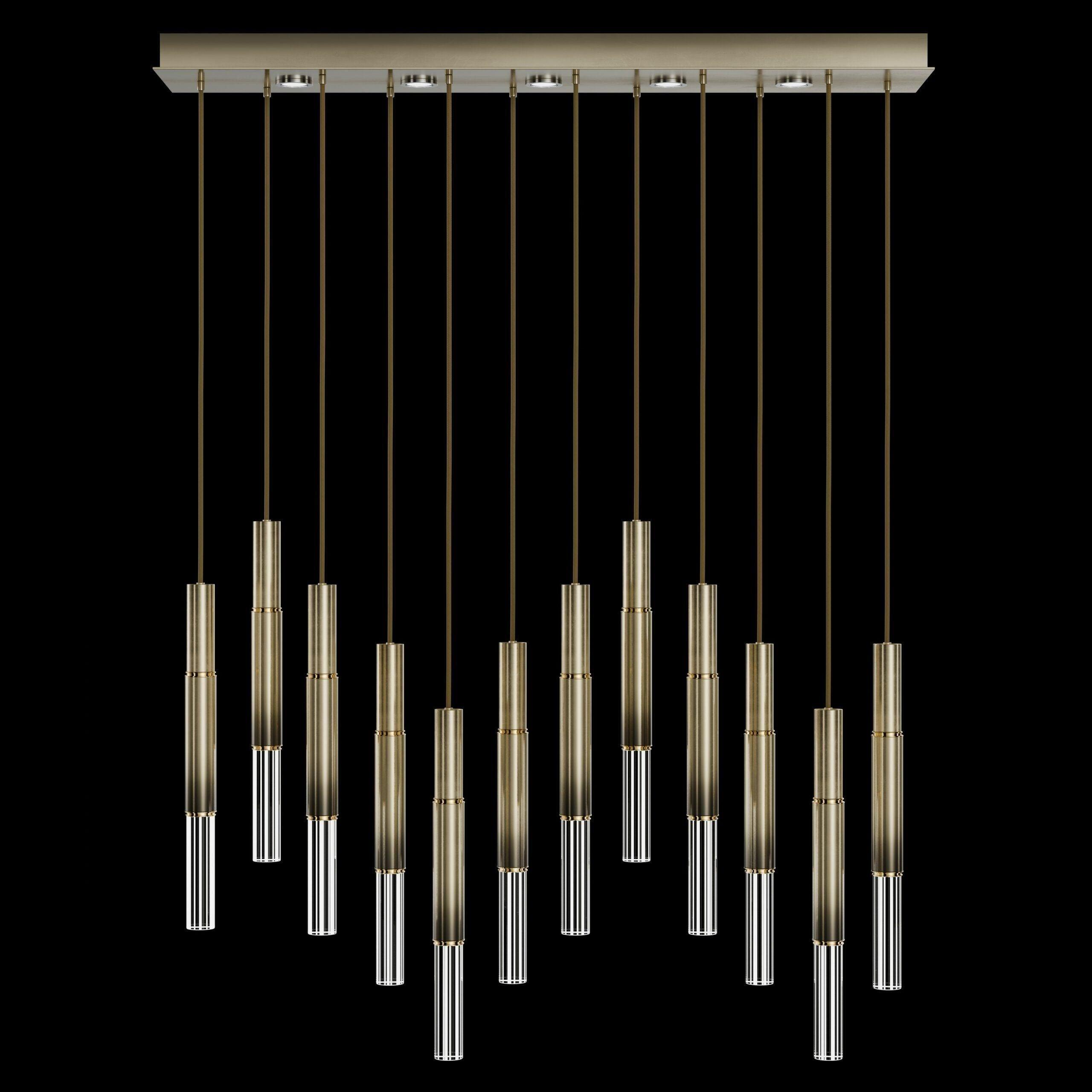 Fine Art Handcrafted Lighting - Antonia LED Linear Pendant - 100019-110 - Canada Light Shop