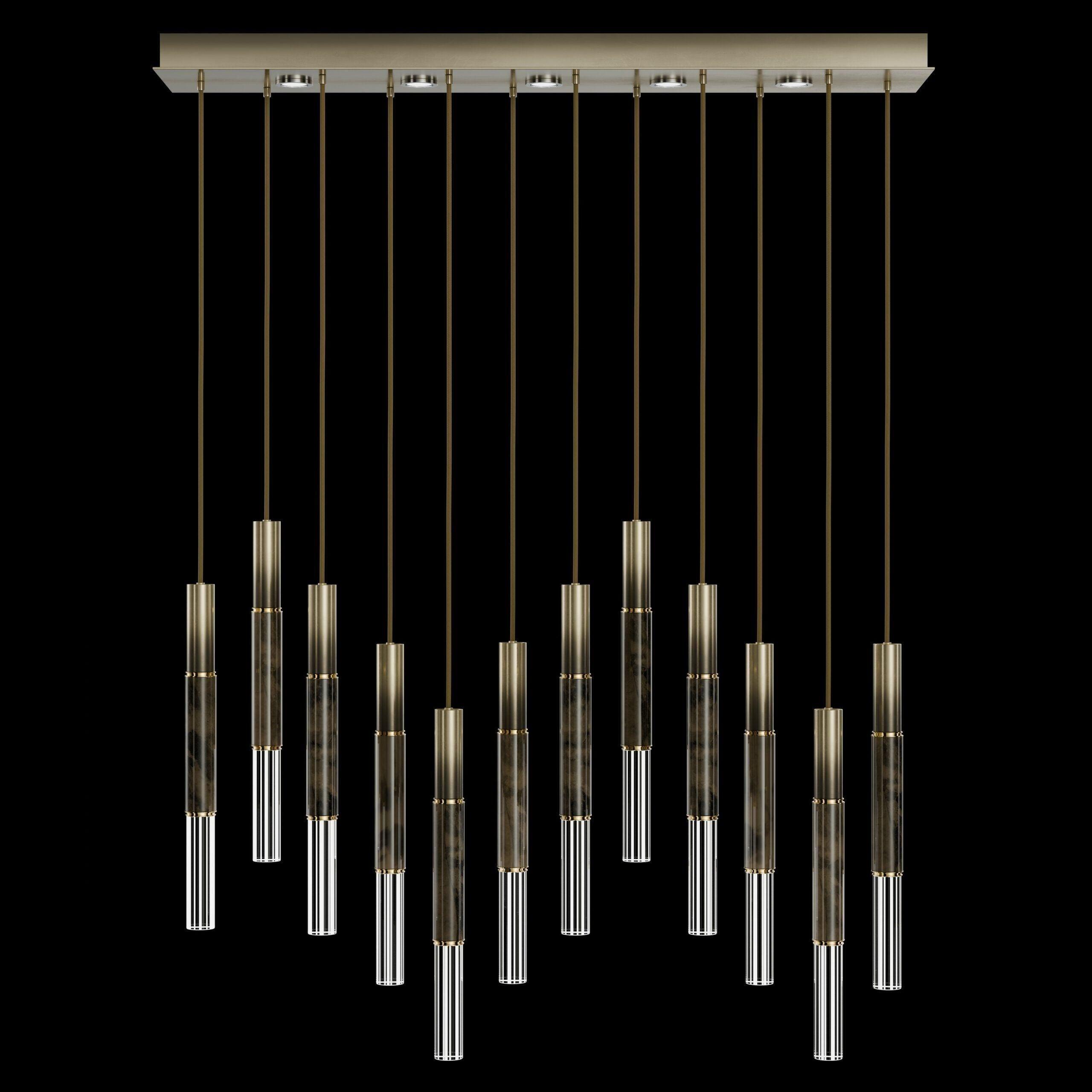Fine Art Handcrafted Lighting - Antonia LED Linear Pendant - 100019-110 - Canada Light Shop