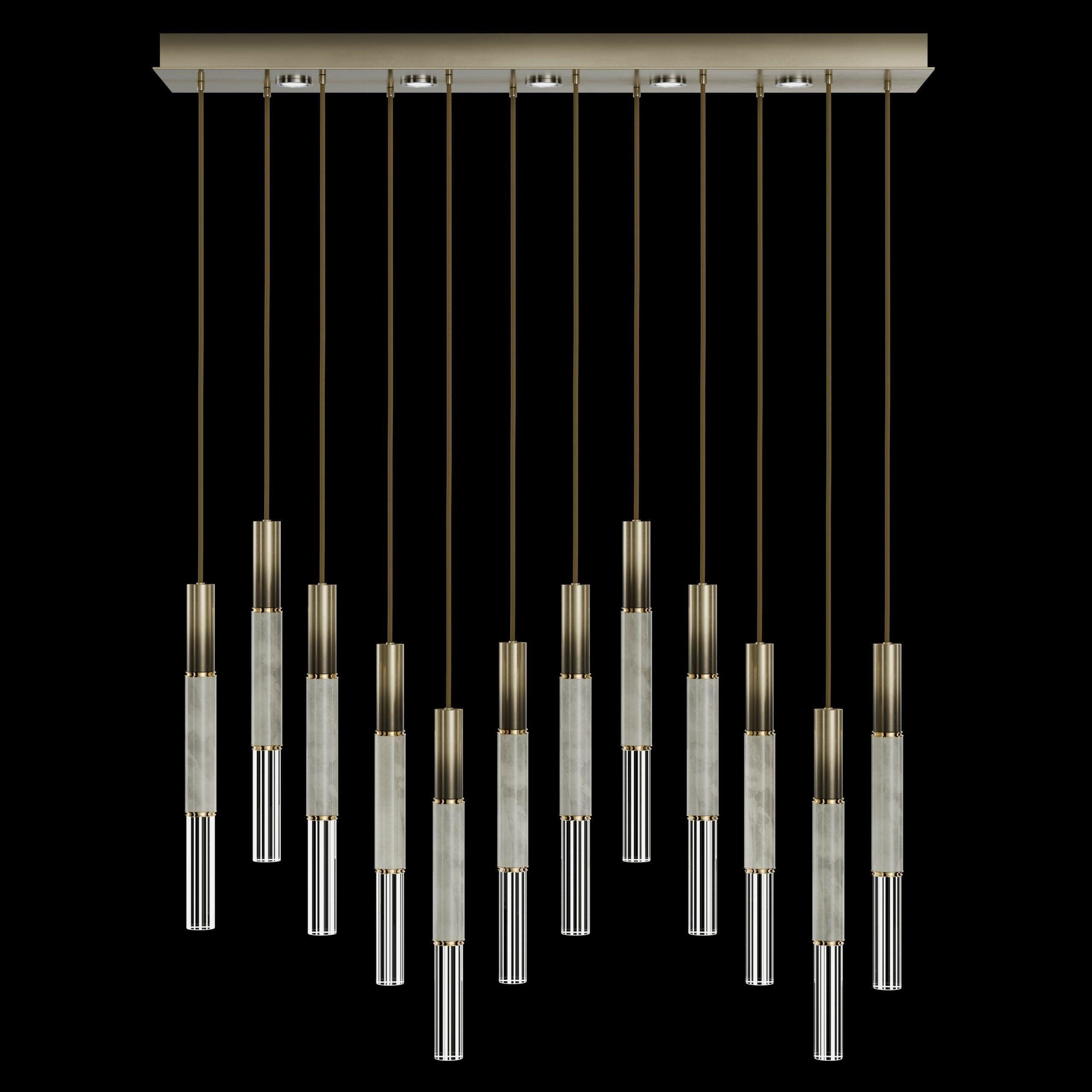 Fine Art Handcrafted Lighting - Antonia LED Linear Pendant - 100019-110 - Canada Light Shop