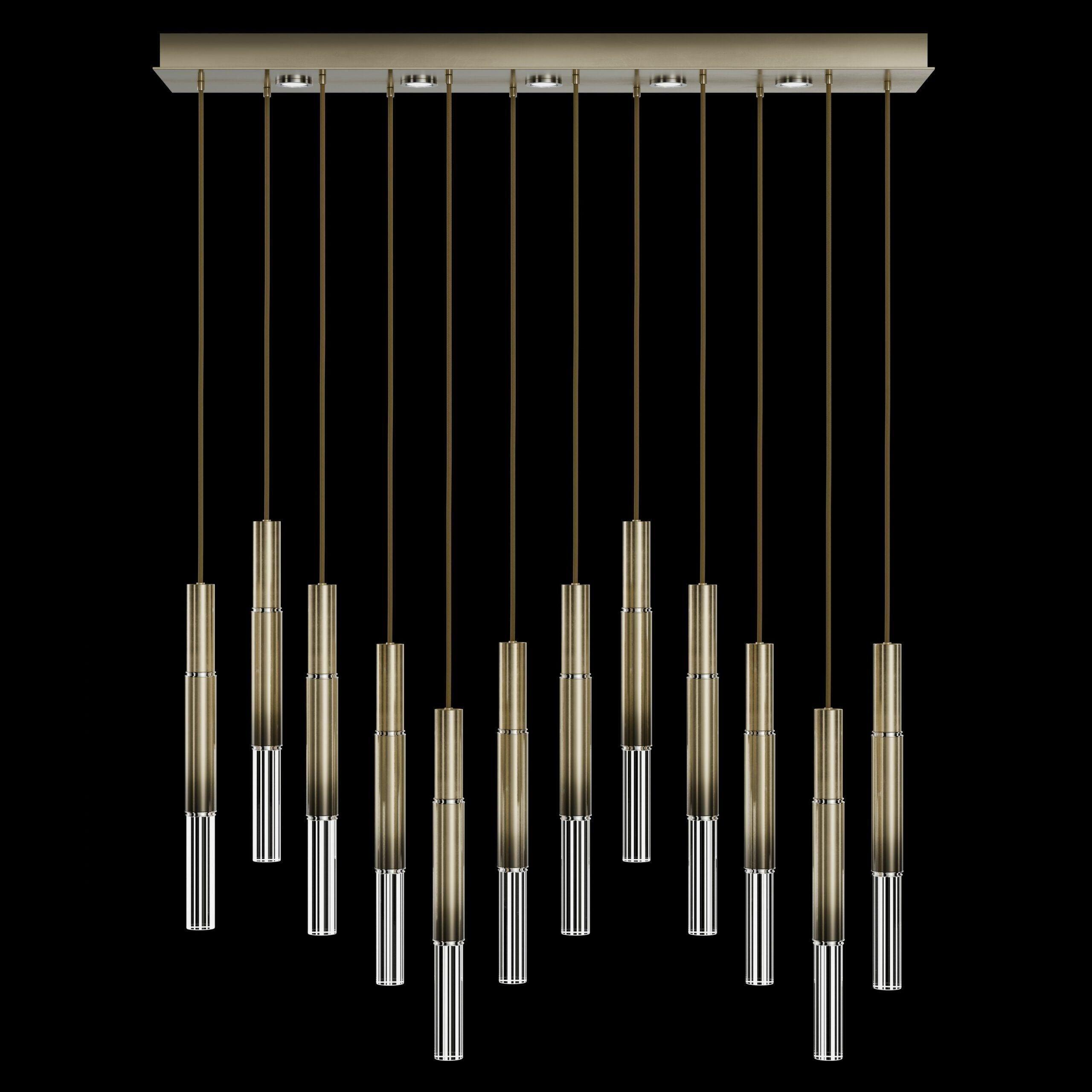 Fine Art Handcrafted Lighting - Antonia LED Linear Pendant - 100019-110 - Canada Light Shop