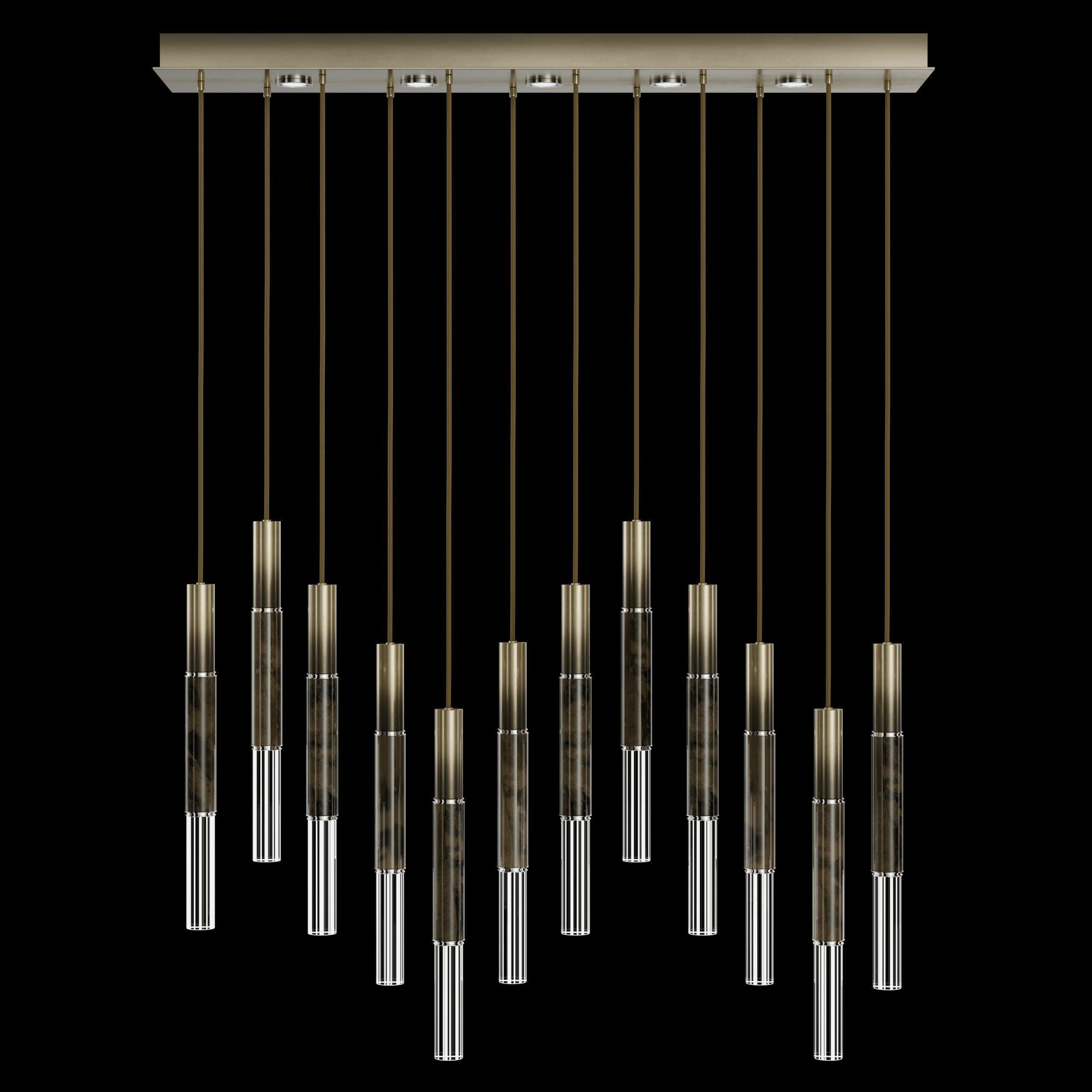 Fine Art Handcrafted Lighting - Antonia LED Linear Pendant - 100019-110 - Canada Light Shop