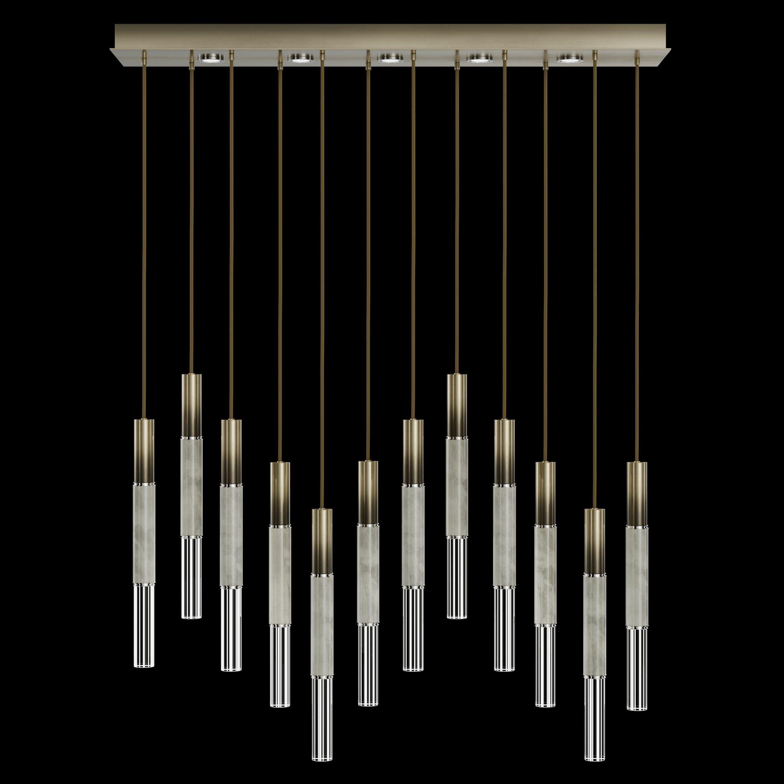 Fine Art Handcrafted Lighting - Antonia LED Linear Pendant - 100019-110 - Canada Light Shop