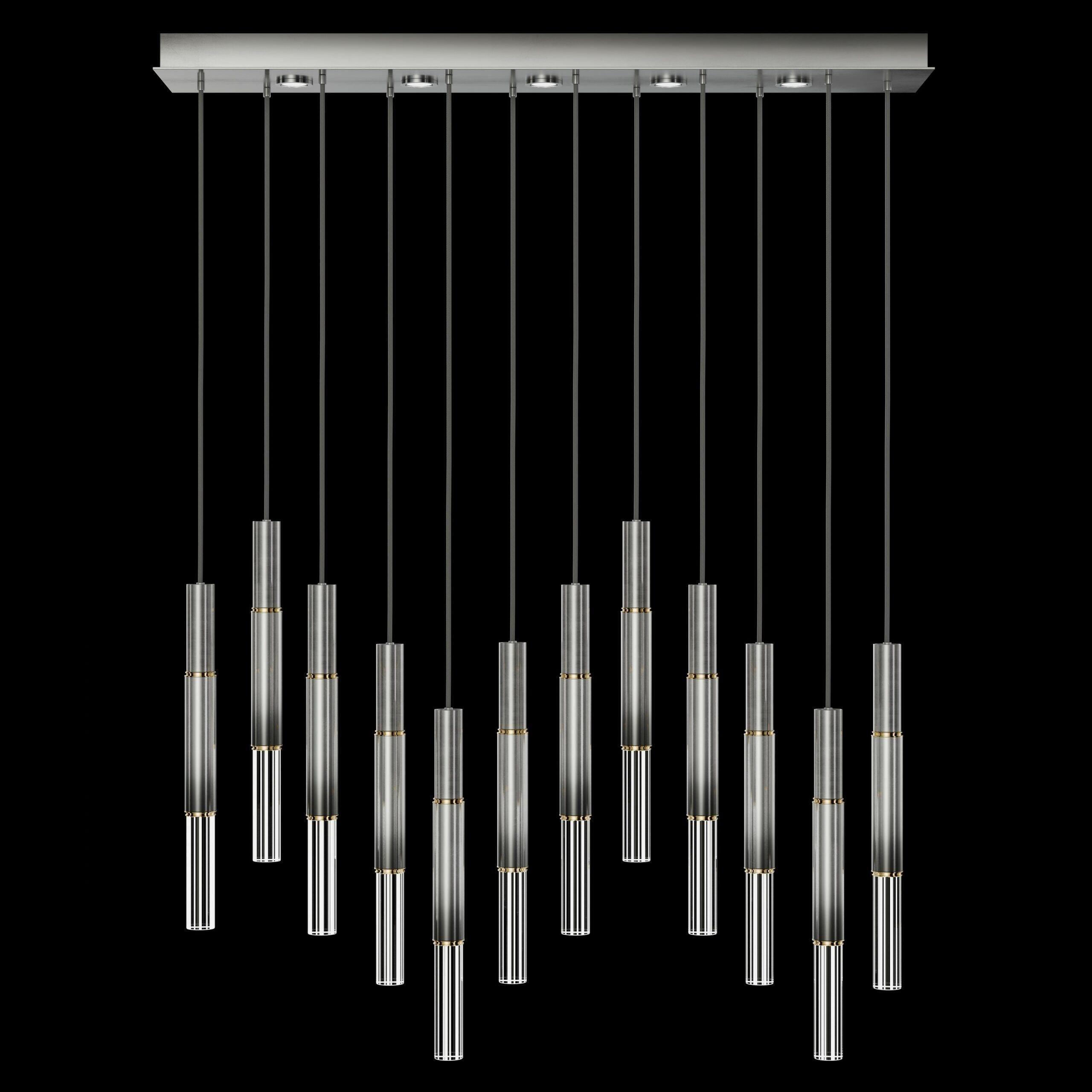 Fine Art Handcrafted Lighting - Antonia LED Linear Pendant - 100019-110 - Canada Light Shop