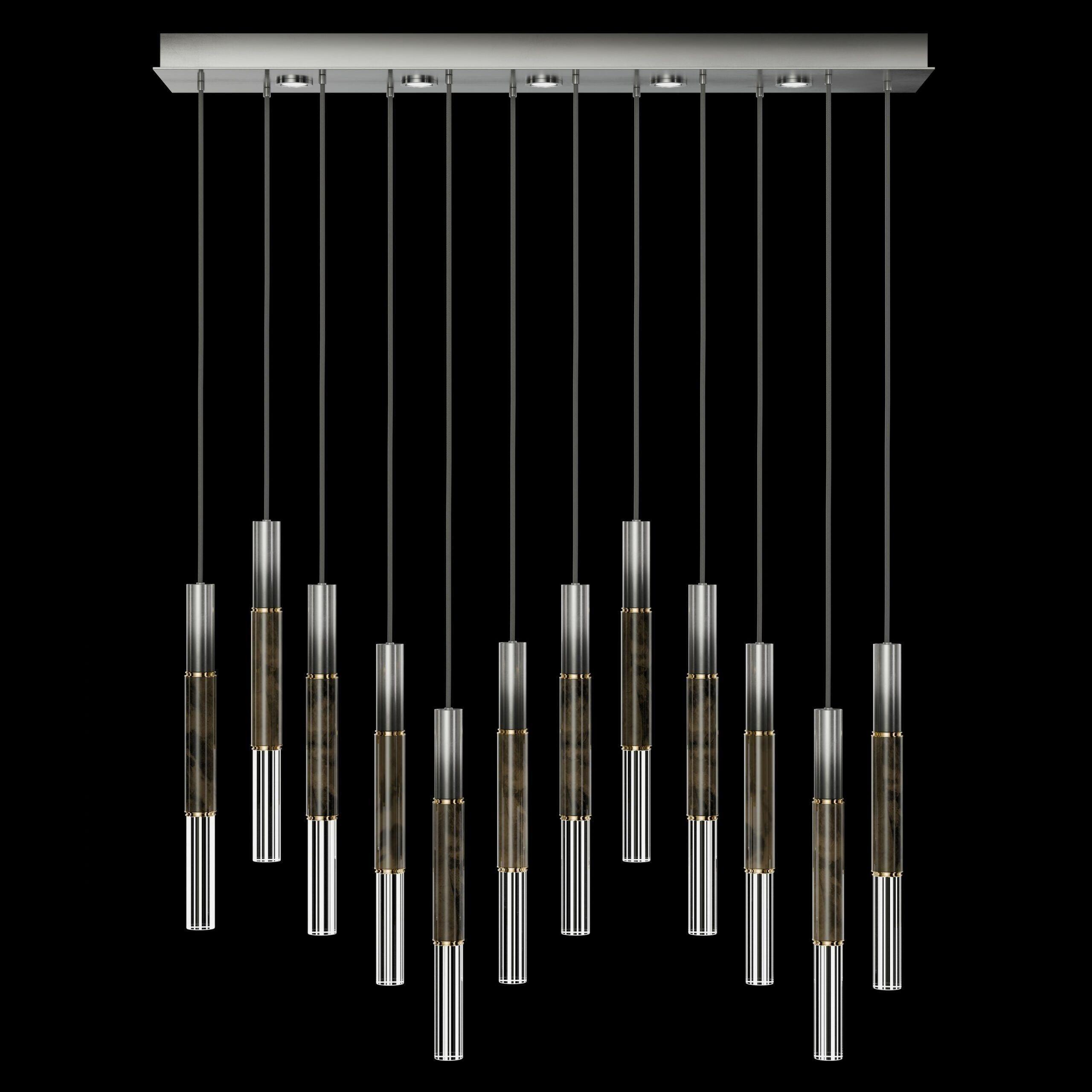 Fine Art Handcrafted Lighting - Antonia LED Linear Pendant - 100019-110 - Canada Light Shop