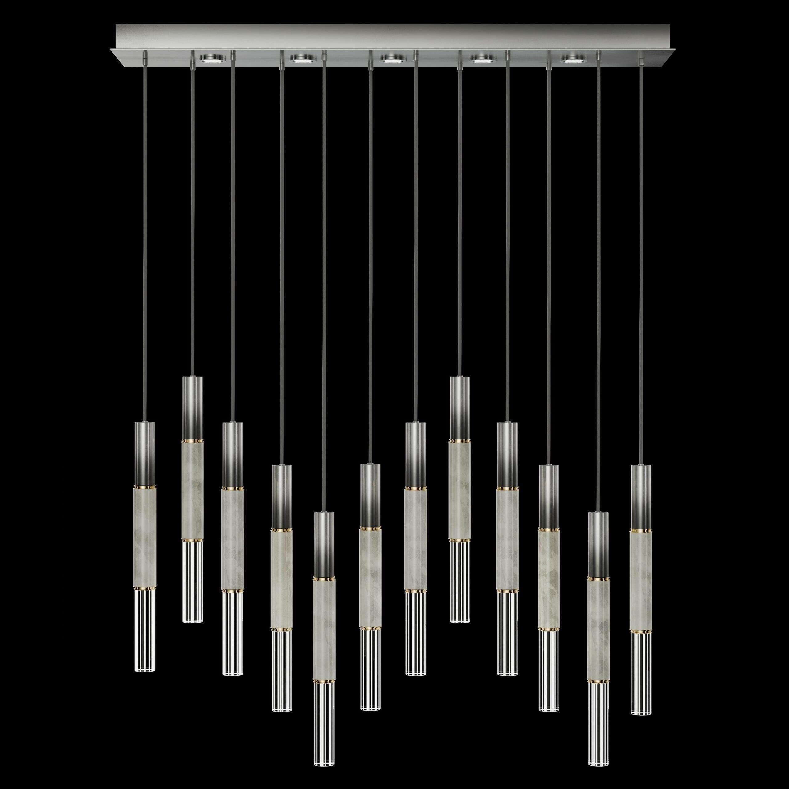 Fine Art Handcrafted Lighting - Antonia LED Linear Pendant - 100019-110 - Canada Light Shop