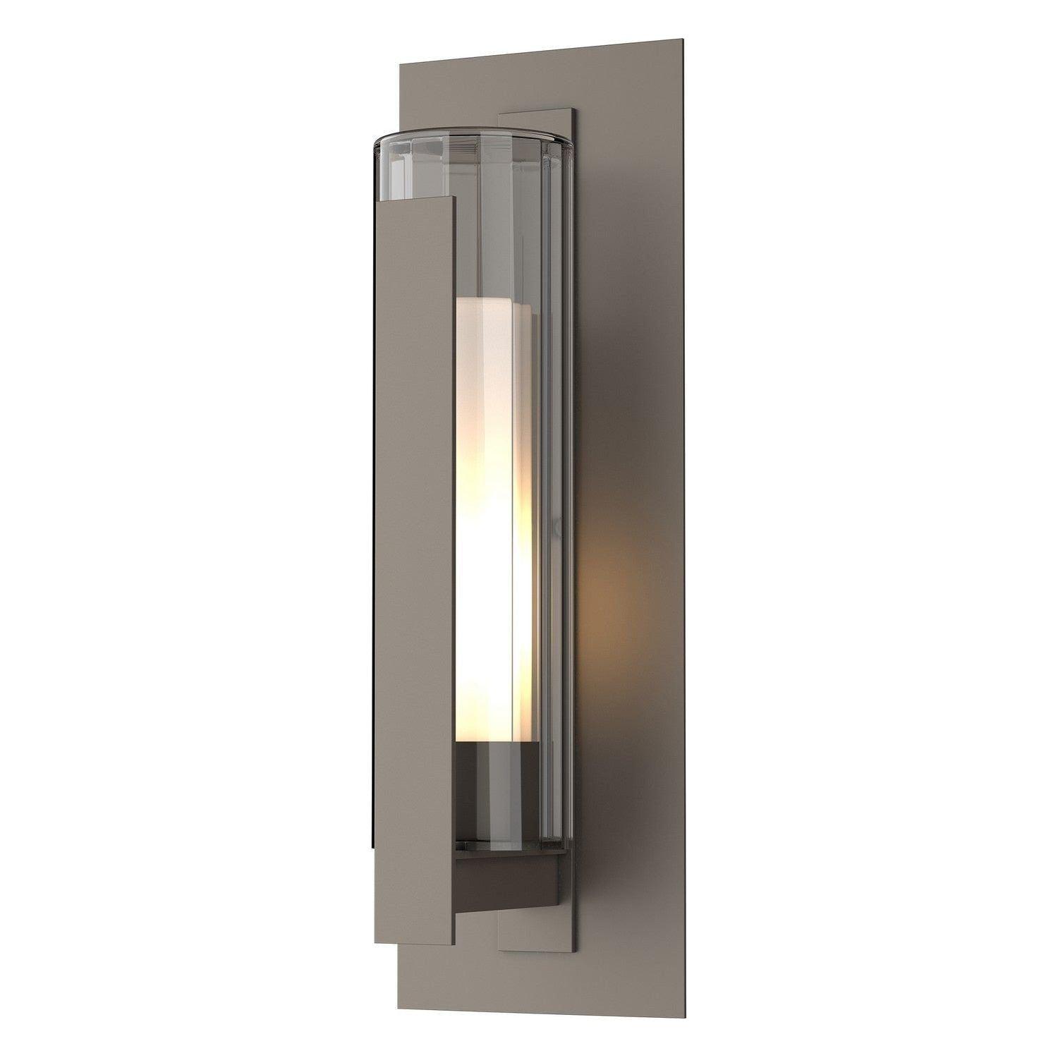 Hubbardton Forge - Vertical Bar Outdoor Wall Sconce - Fluted Glass - 307283-SKT-77-ZU0662 - Canada Light Shop