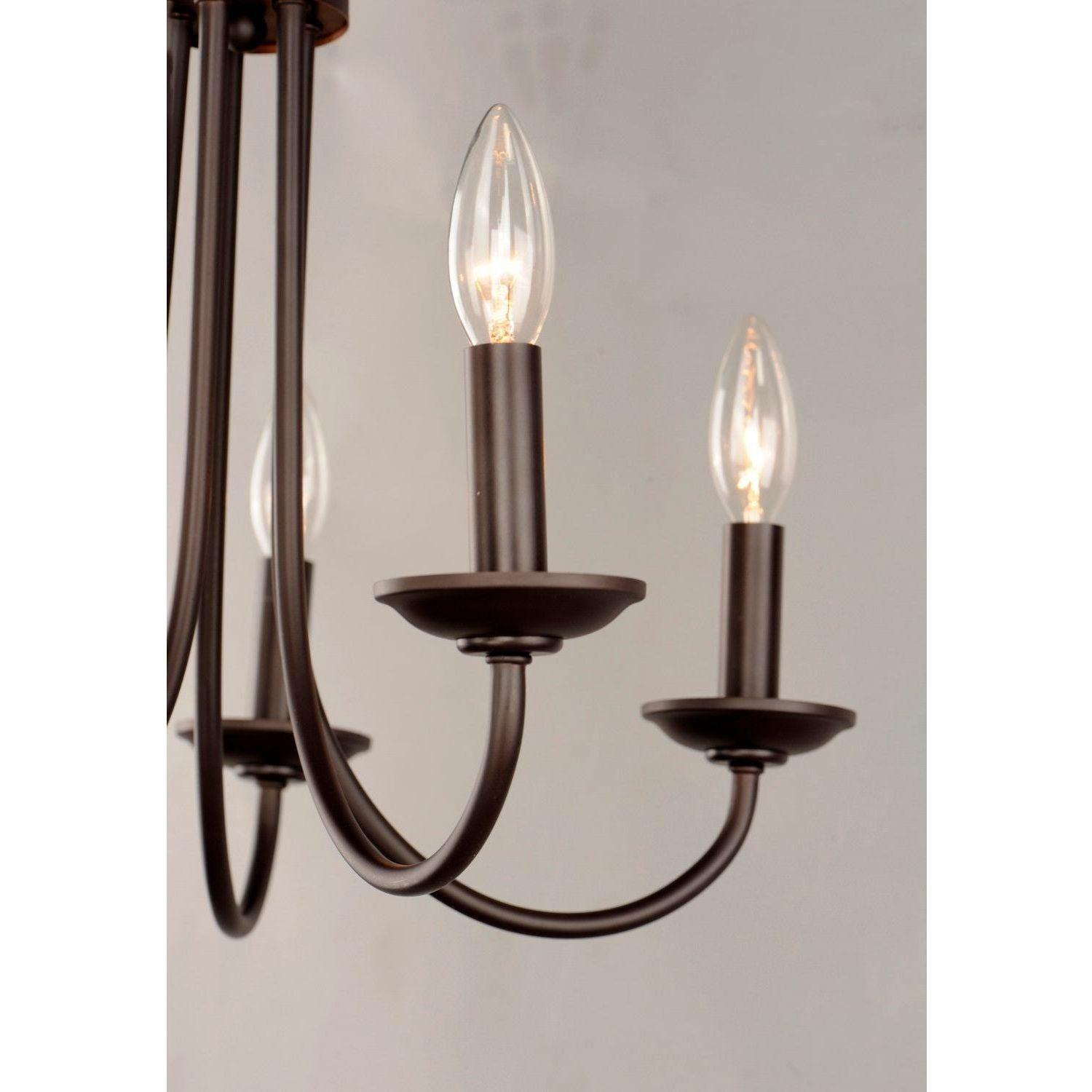 Maxim Lighting - Logan Candle Chandelier - 10345OI - Canada Light Shop