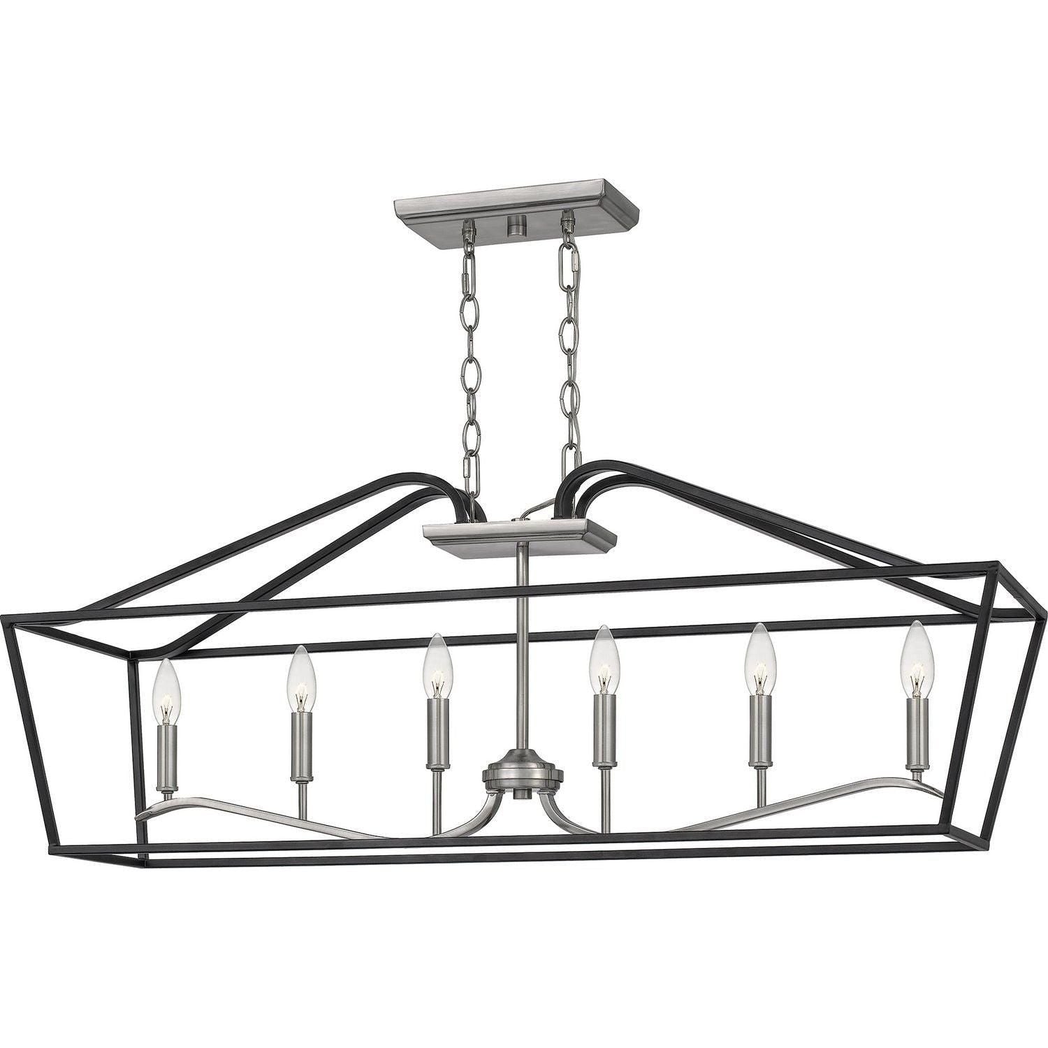 Quoizel - Catalina Island Chandelier - CTA642MBK - Canada Light Shop