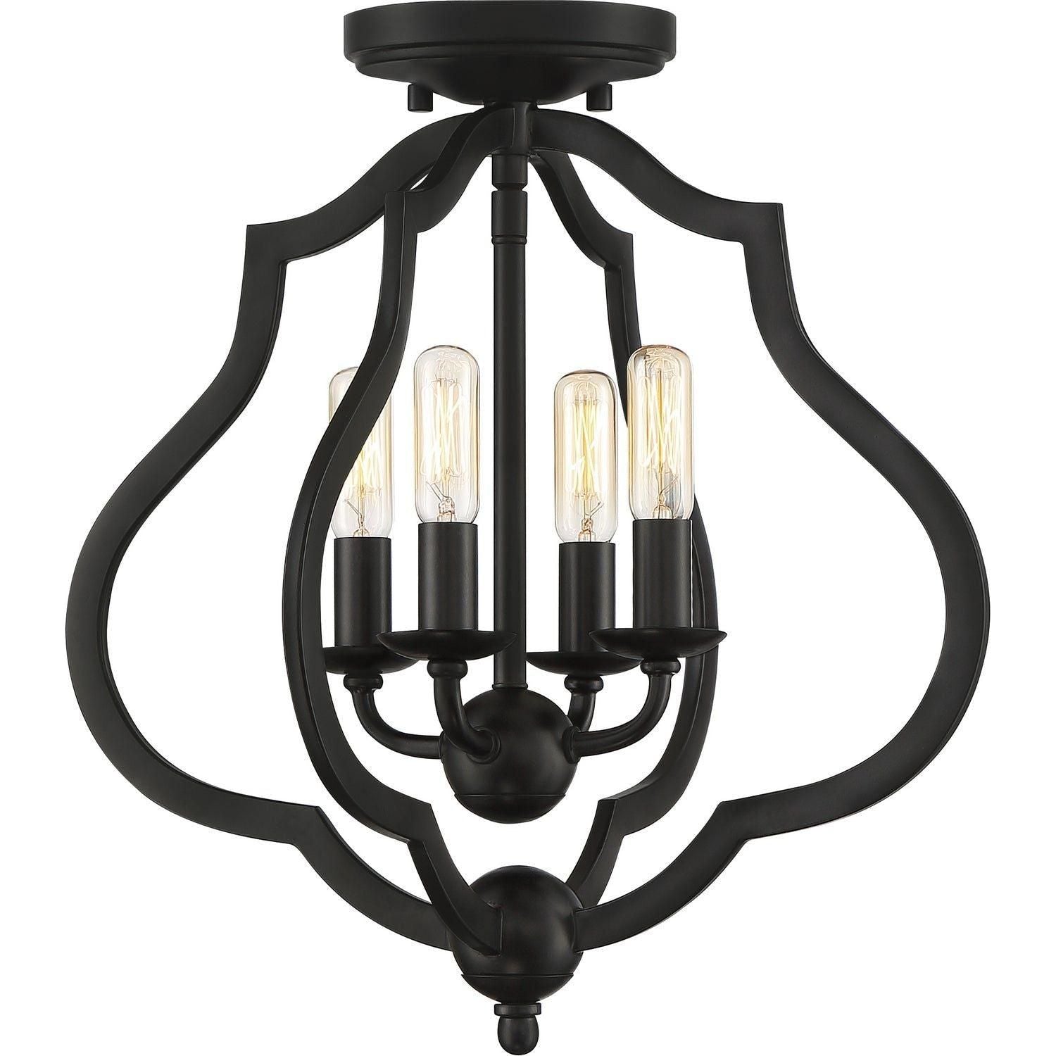 Quoizel - O'Keefe Semi-Flush Mount - OKF1715MBK - Canada Light Shop