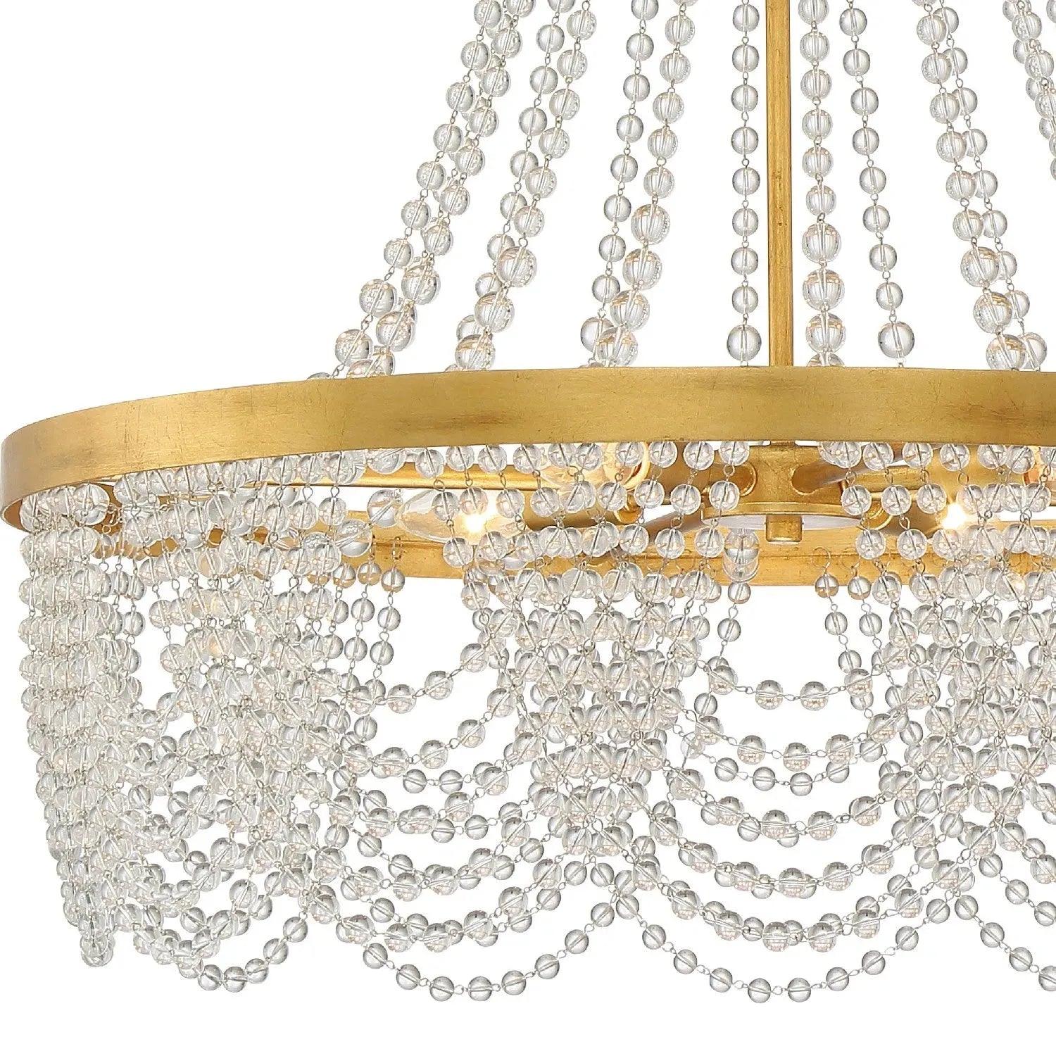 Crystorama - Fiona Four Light Chandelier - FIO-A9104-GA-CL - Canada Light Shop
