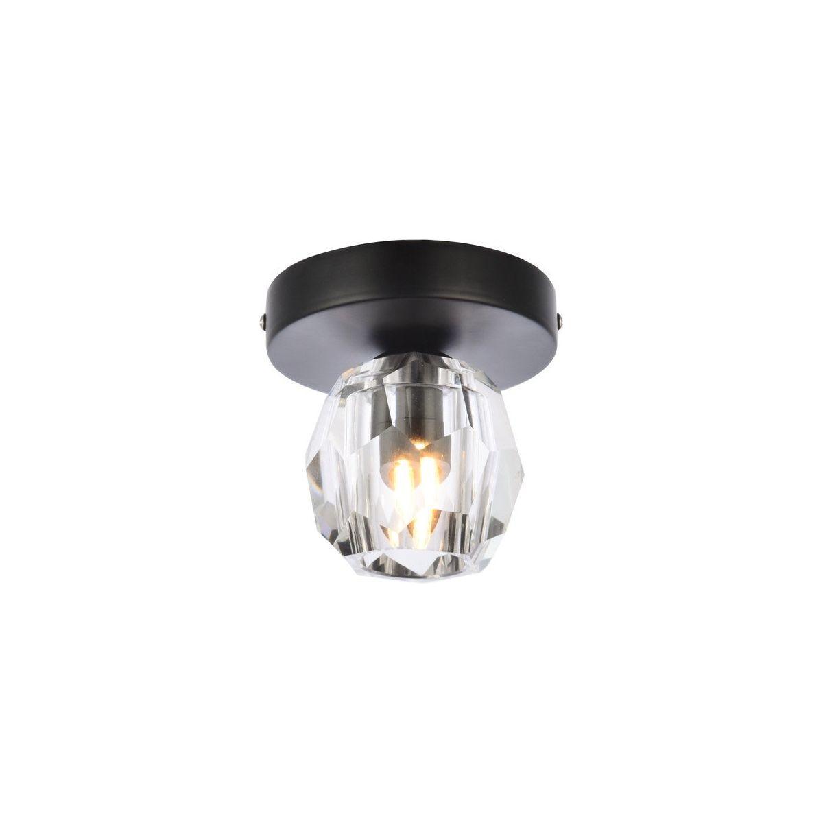 Elegant Lighting - Eren LED Flush Mount - 3505F5BK - Canada Light Shop