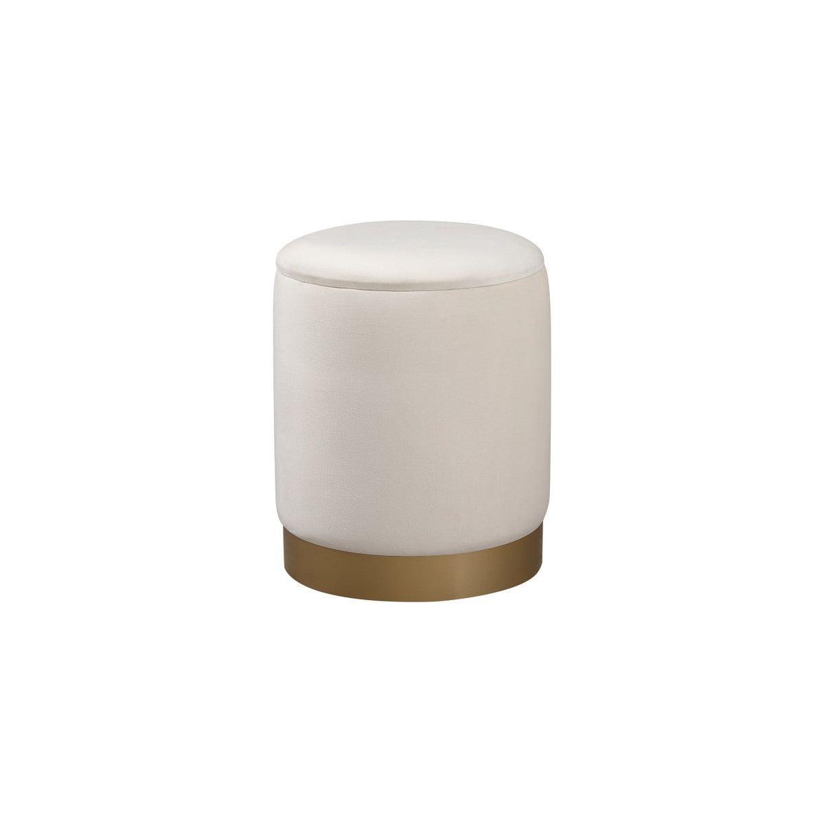 Elegant Lighting - Ozman Ottoman - OT1015BGE - Canada Light Shop