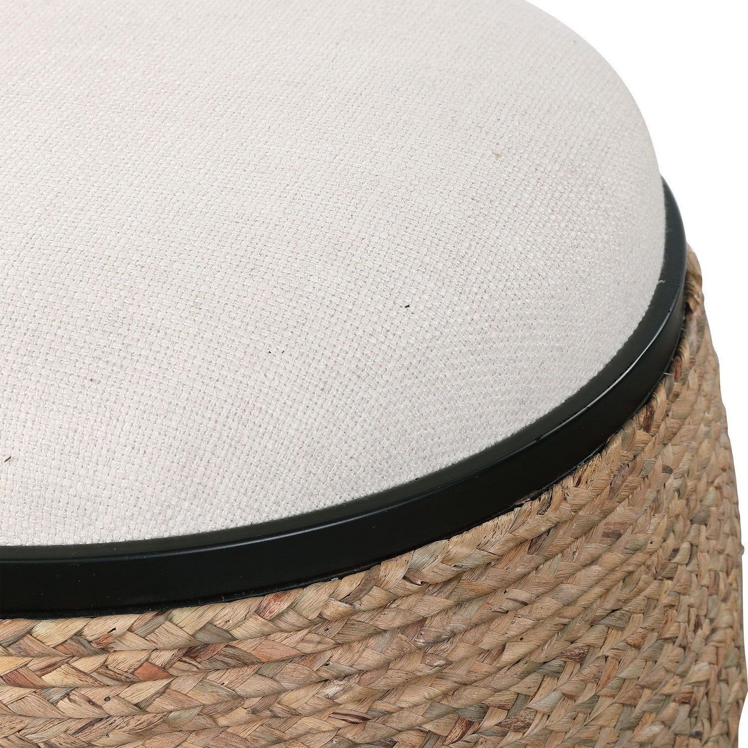 Uttermost - 23582 - Accent Stool - Island - Matte Black Iron