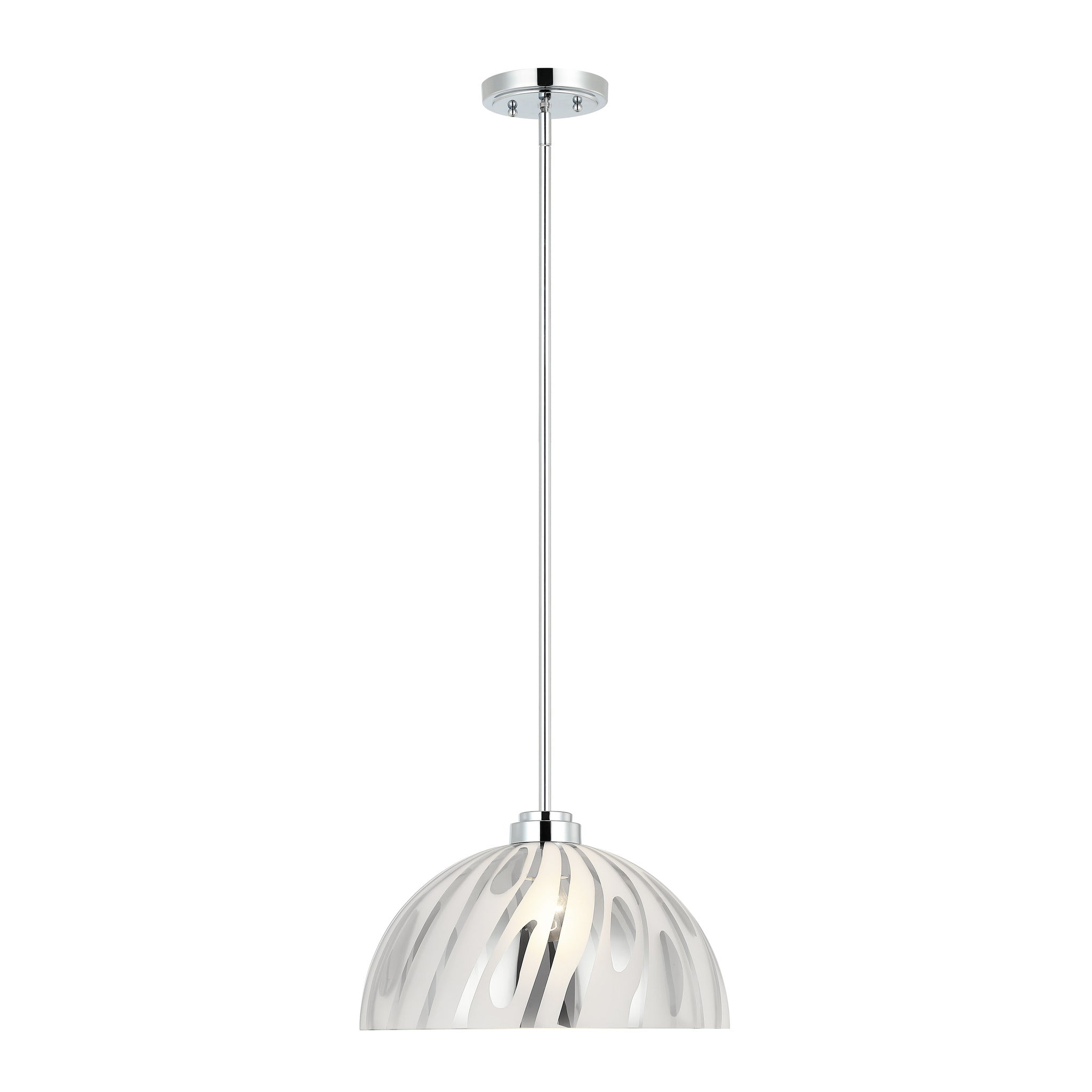 Varaluz - 1070P01LCH - One Light Pendant - Chroman Empire - Chrome