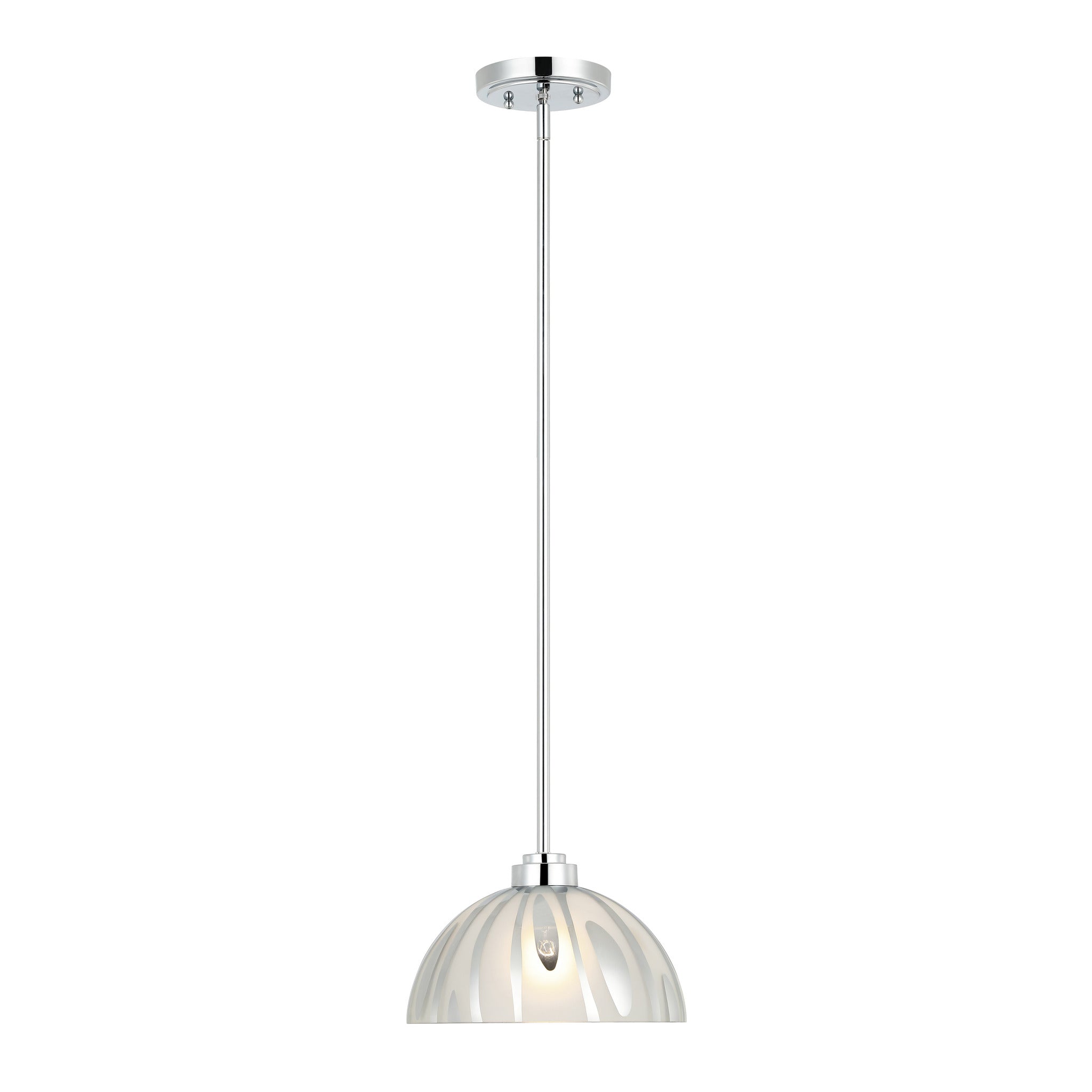 Varaluz - 1070P01MCH - One Light Pendant - Chroman Empire - Chrome
