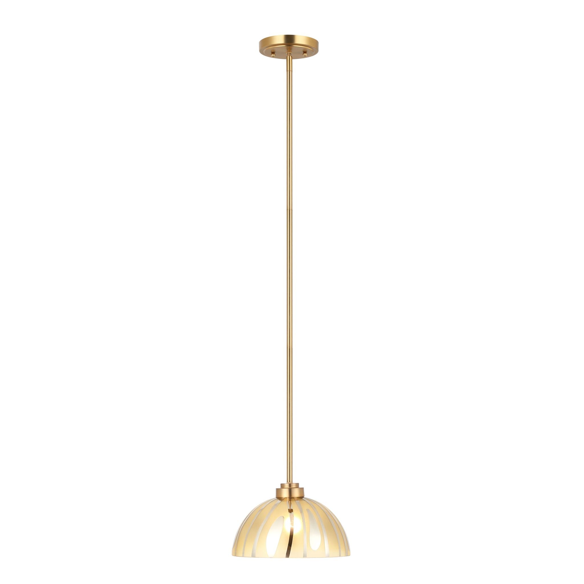 Varaluz - 1070P01MSG - One Light Pendant - Chroman Empire - Satin Gold