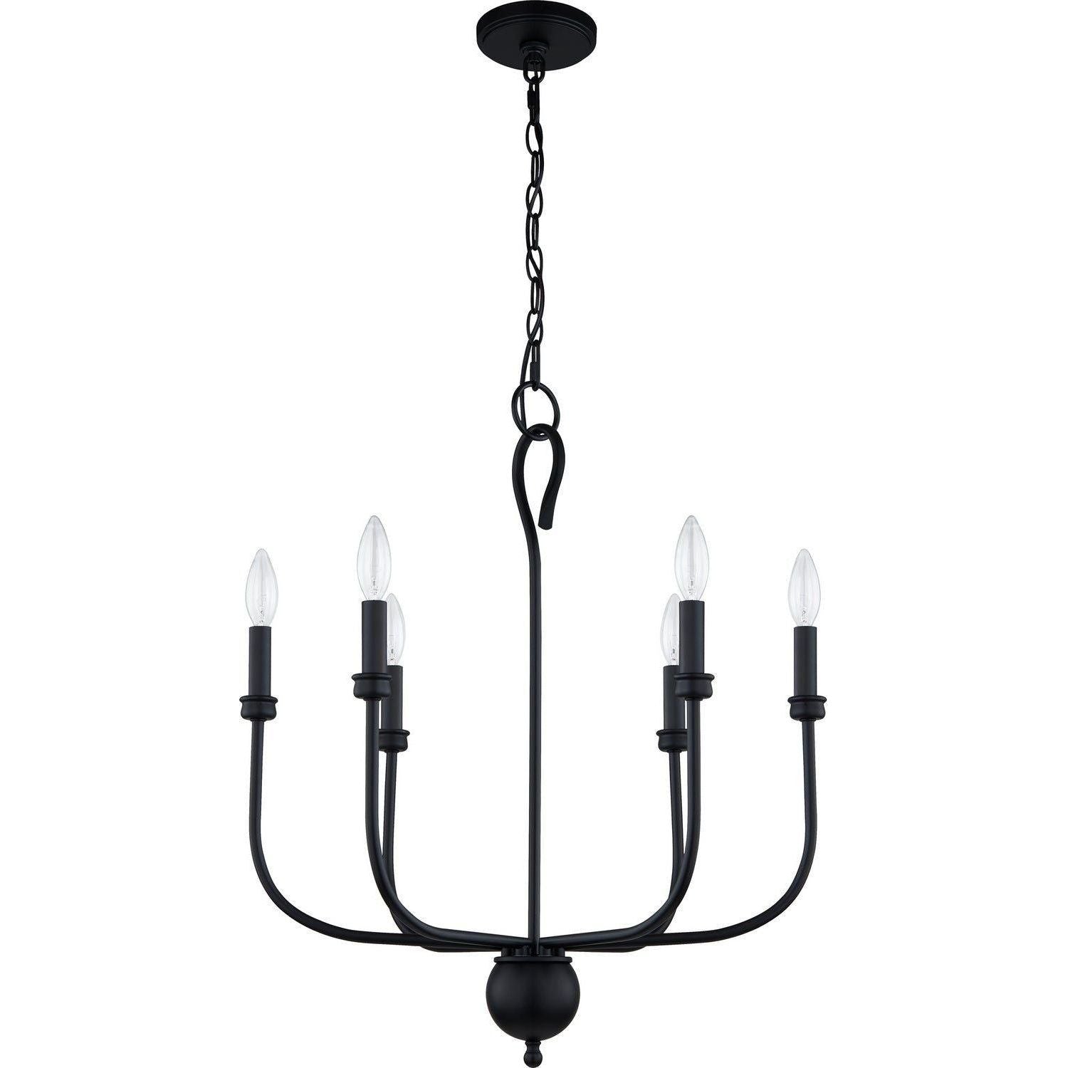 Quoizel - Blanche Chandelier - BLA5022MBK - Canada Light Shop