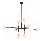 Kendal Lighting - Ambience Multi-Light Pendant - PF100-8L-BLK/BRS - Canada Light Shop