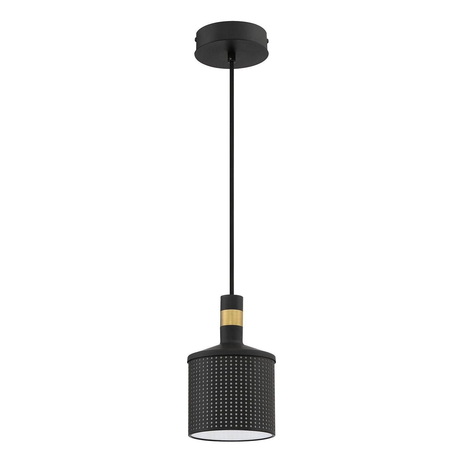 Kendal Lighting - Axis Pendant - PF110-BLK/BRS - Canada Light Shop