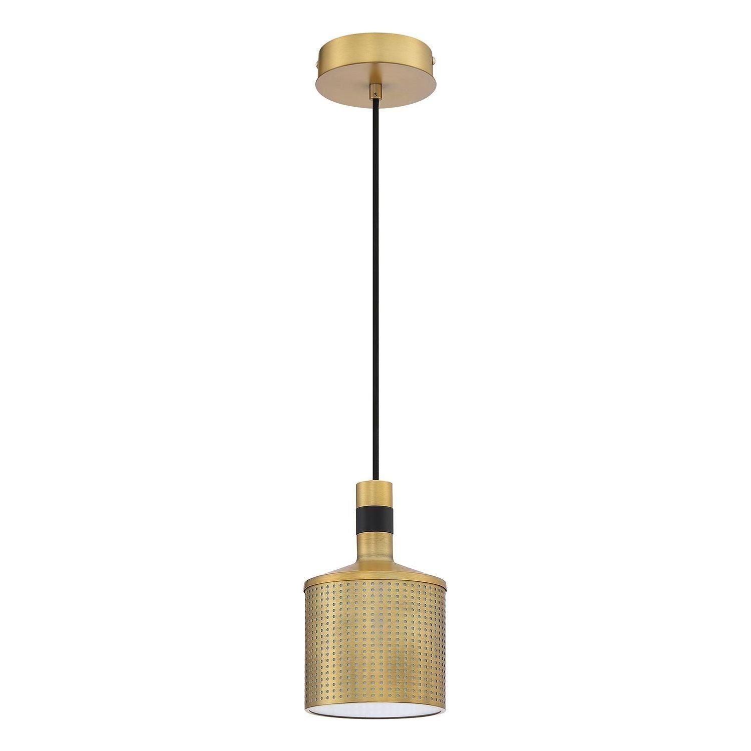 Kendal Lighting - Axis Pendant - PF110-BRS/BLK - Canada Light Shop