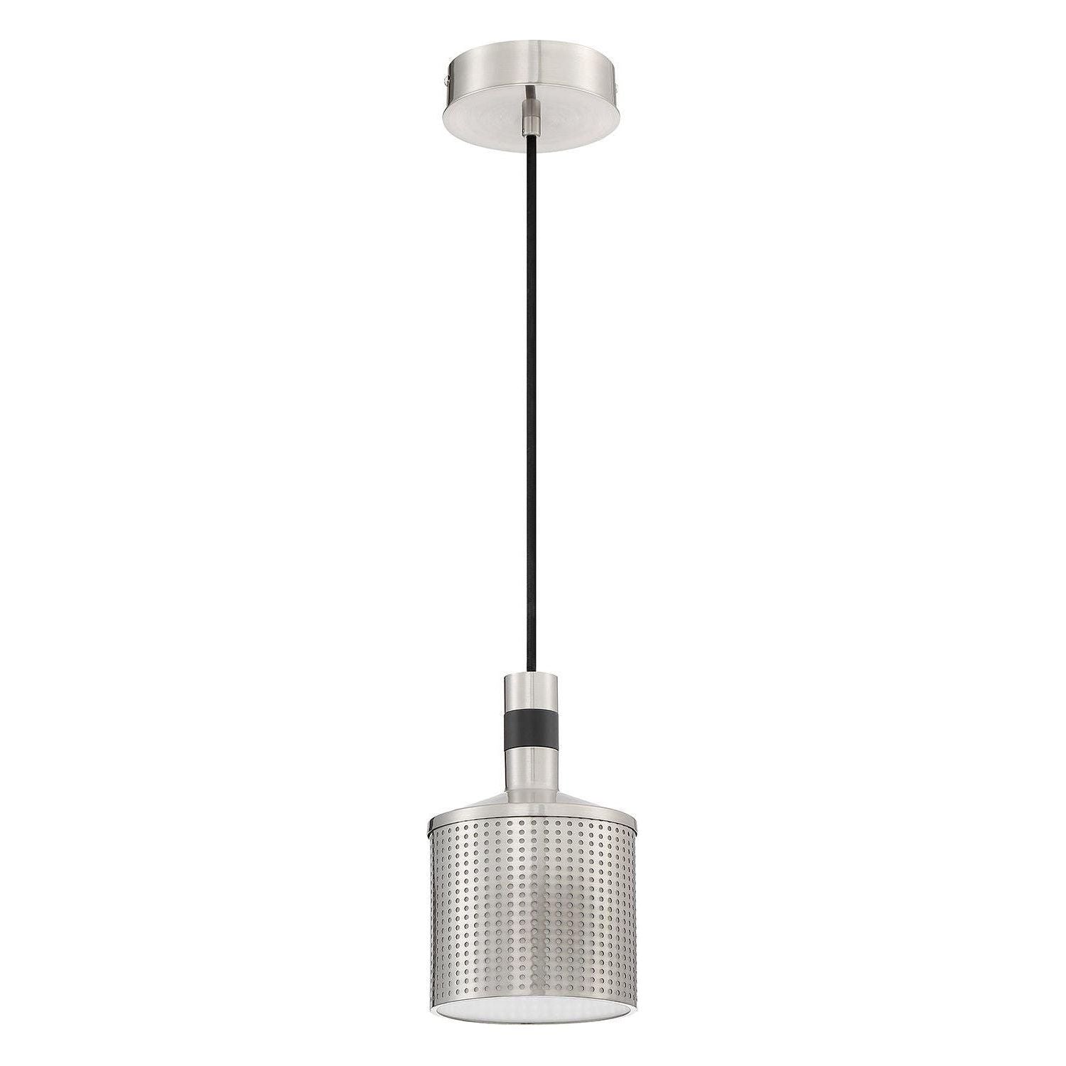 Kendal Lighting - Axis Pendant - PF110-SN/BLK - Canada Light Shop