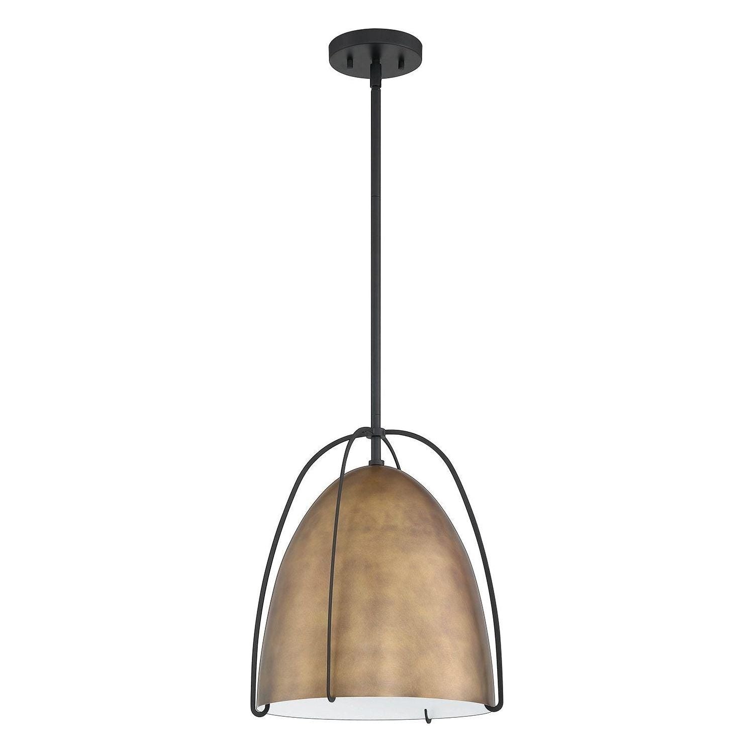 Kendal Lighting - Vilia Pendant - PF119-BRS/BLK - Canada Light Shop