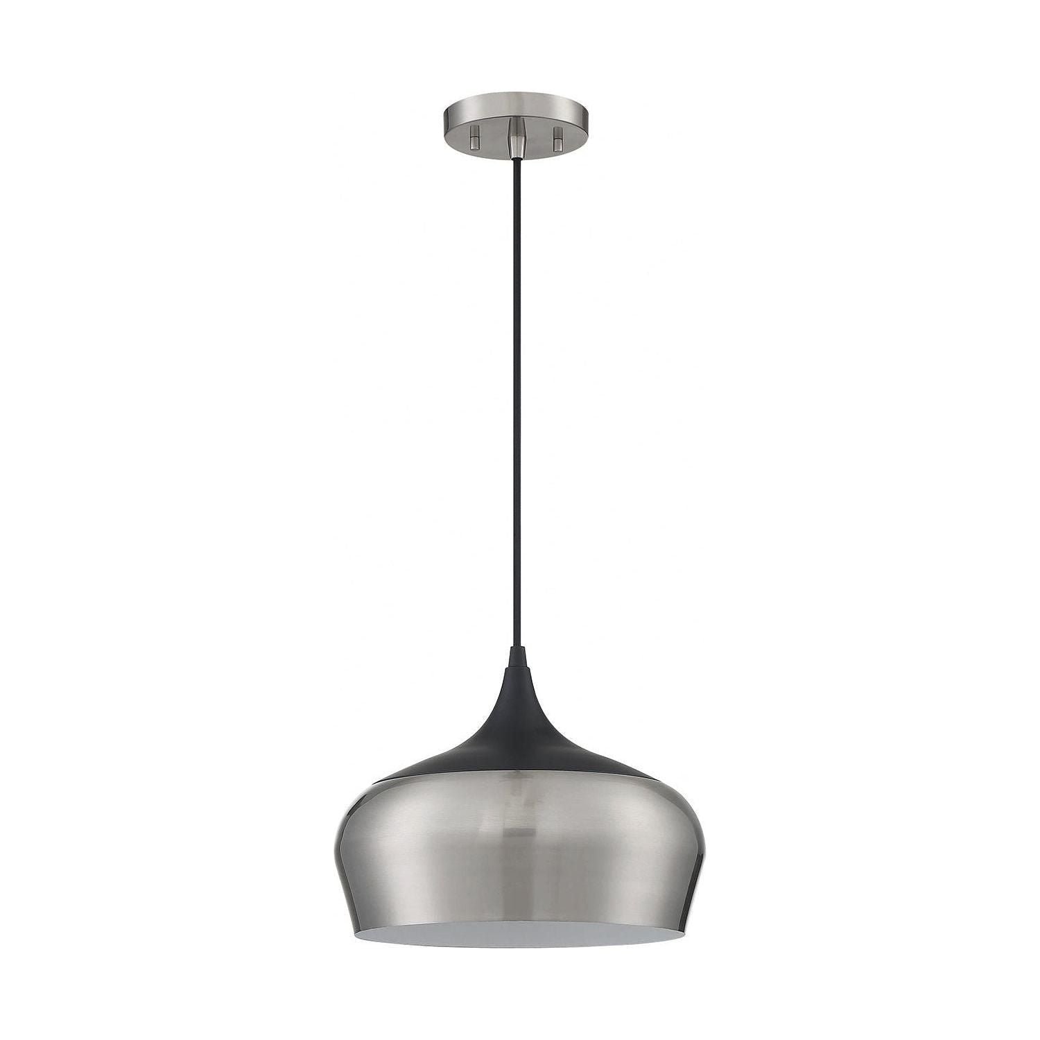 Kendal Lighting - Orian Pendant - PF130-SN/BLK - Canada Light Shop