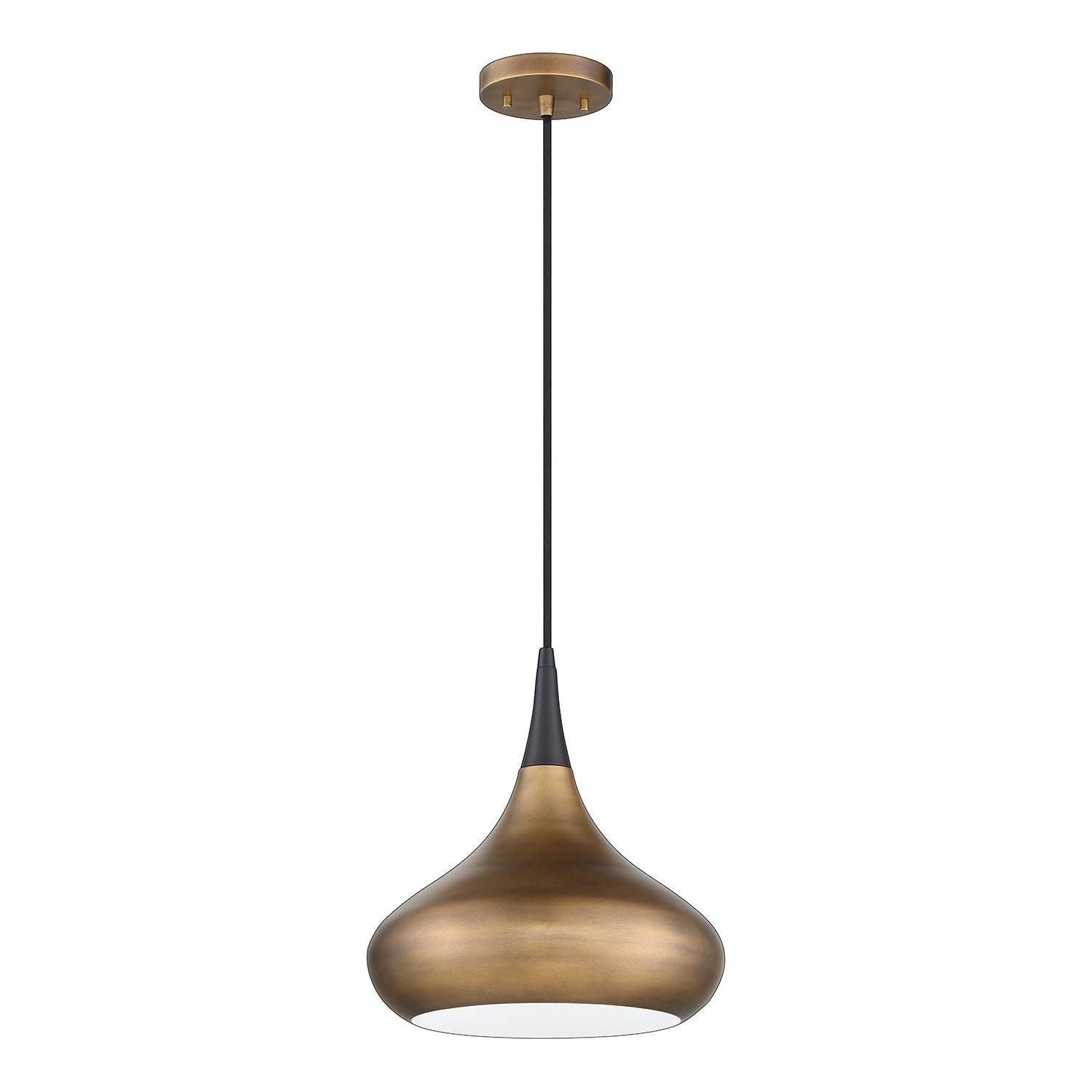 Kendal Lighting - Medina Pendant - PF140-BRS/BLK - Canada Light Shop