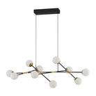 Kendal Lighting - Calipso LED Linear Pendant - PF211-10L-BLK/BRS - Canada Light Shop