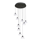 Kendal Lighting - Geo LED Pendant Pan - PF213-9LPA-BLK - Canada Light Shop