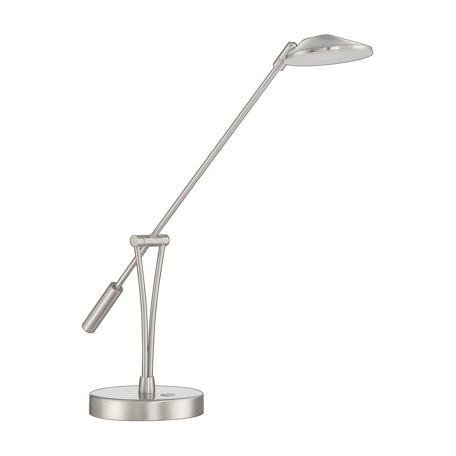 Kendal Lighting - Lahoya LED Desk Lamp - PTL5015-SN - Canada Light Shop