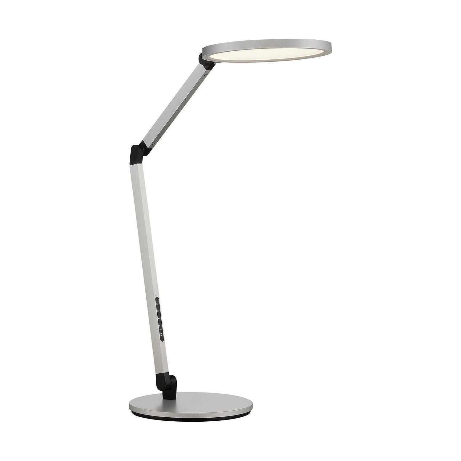 Kendal Lighting - Lumens LED Desk Lamp - PTL5019-SV/BLK - Canada Light Shop