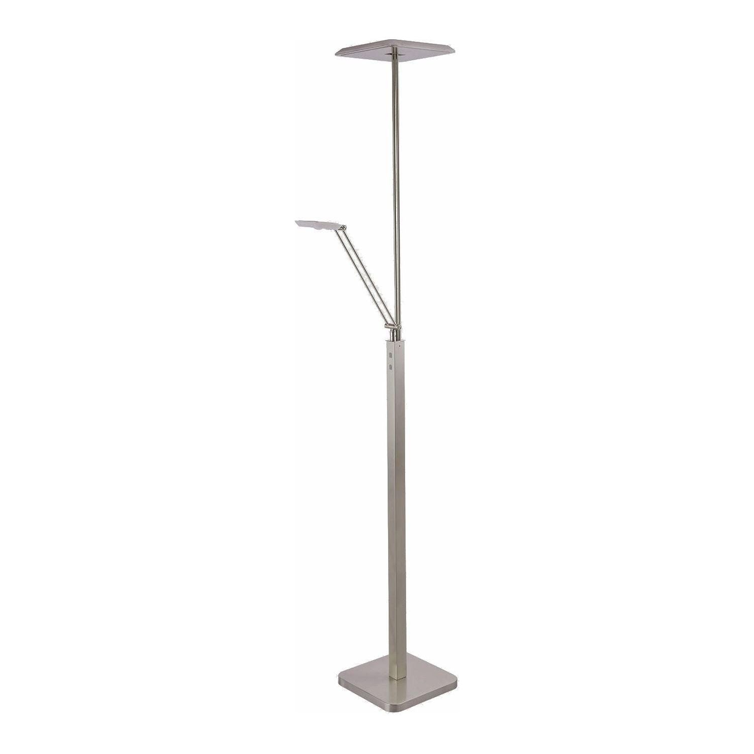 Kendal Lighting - Ibiza LED Torchiere - TC5020-SN - Canada Light Shop