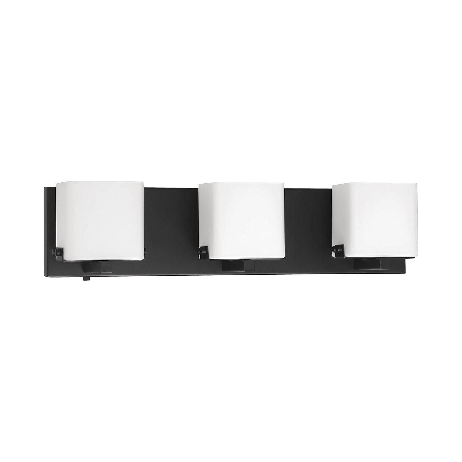 Kendal Lighting - Vega Vanity Light - VF1200-3L-BLK - Canada Light Shop