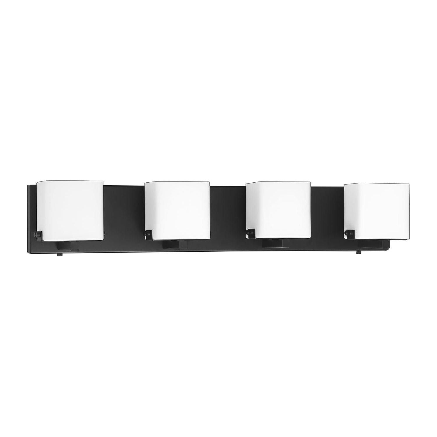 Kendal Lighting - Vega Vanity Light - VF1200-4L-BLK - Canada Light Shop